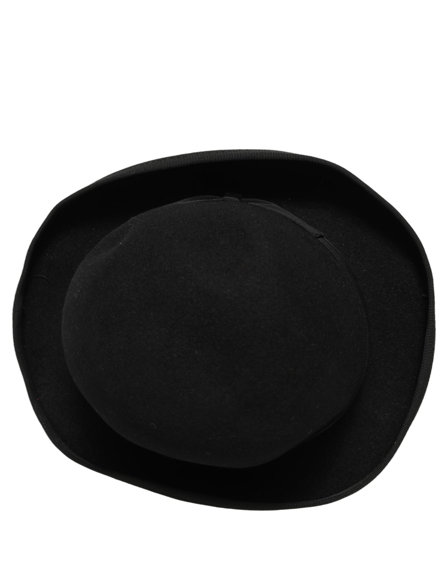 Men Black Rabbit Fur Felt Bowler Capello Hat