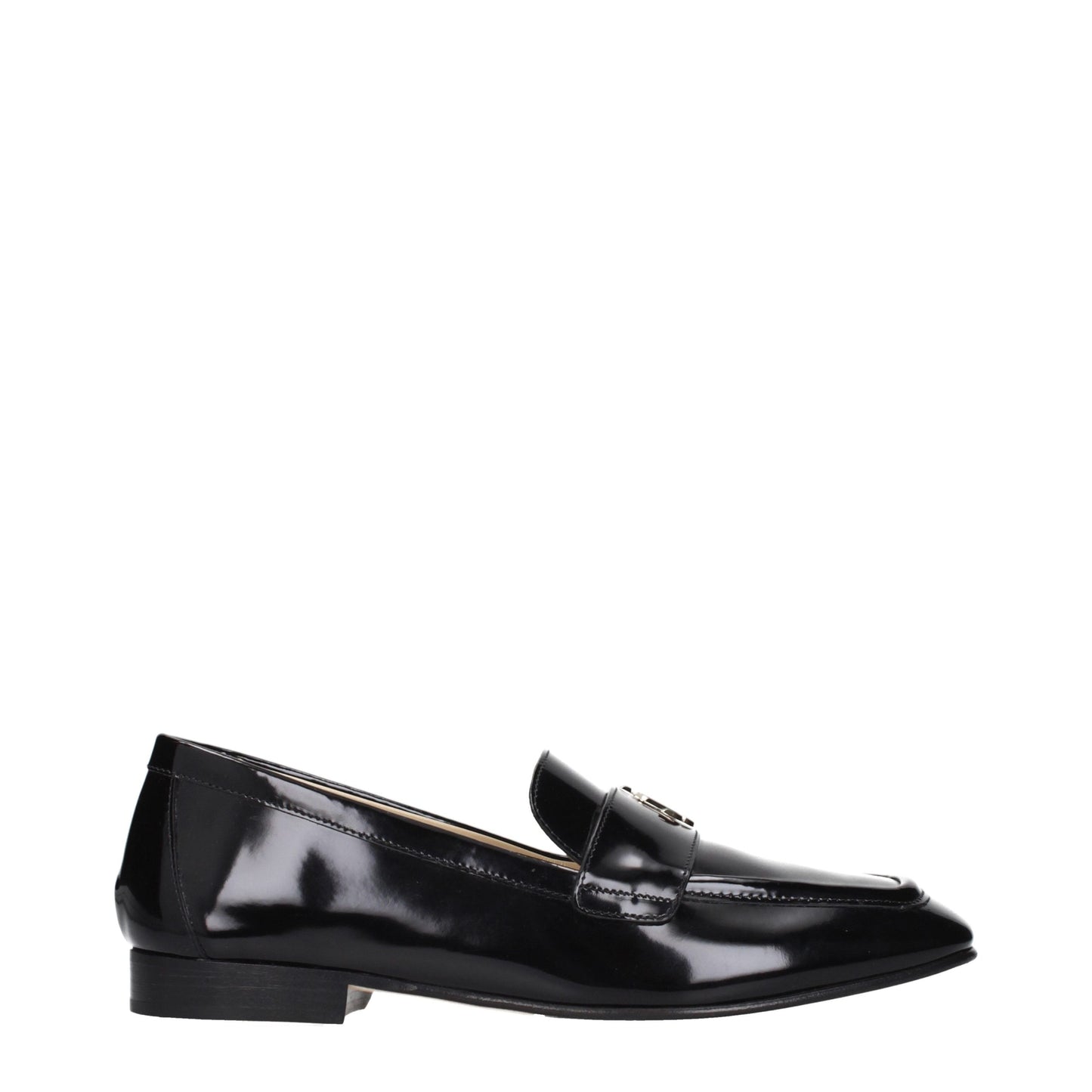 Black Leather Slip-On Loafers