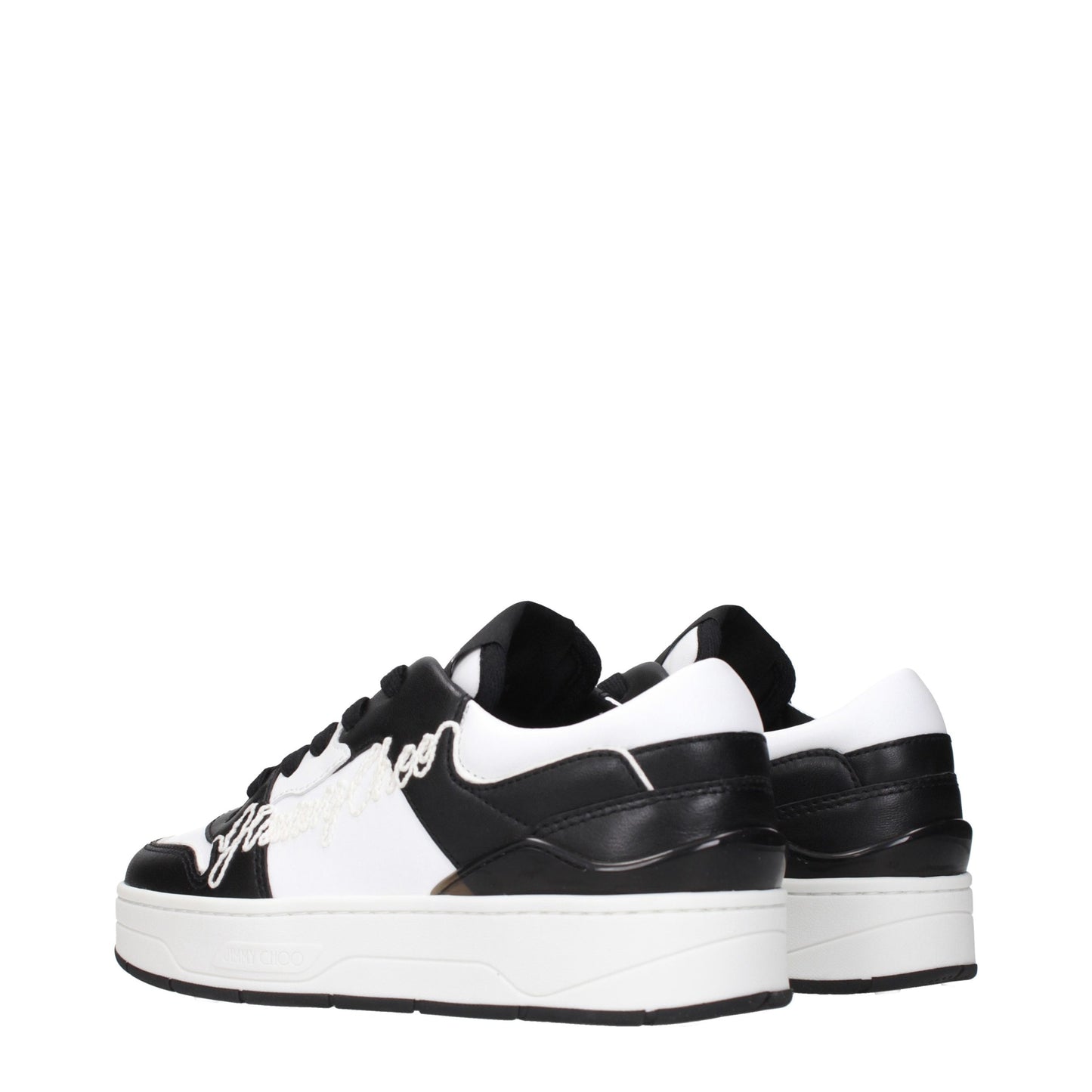 Black Leather Low Top Sneakers