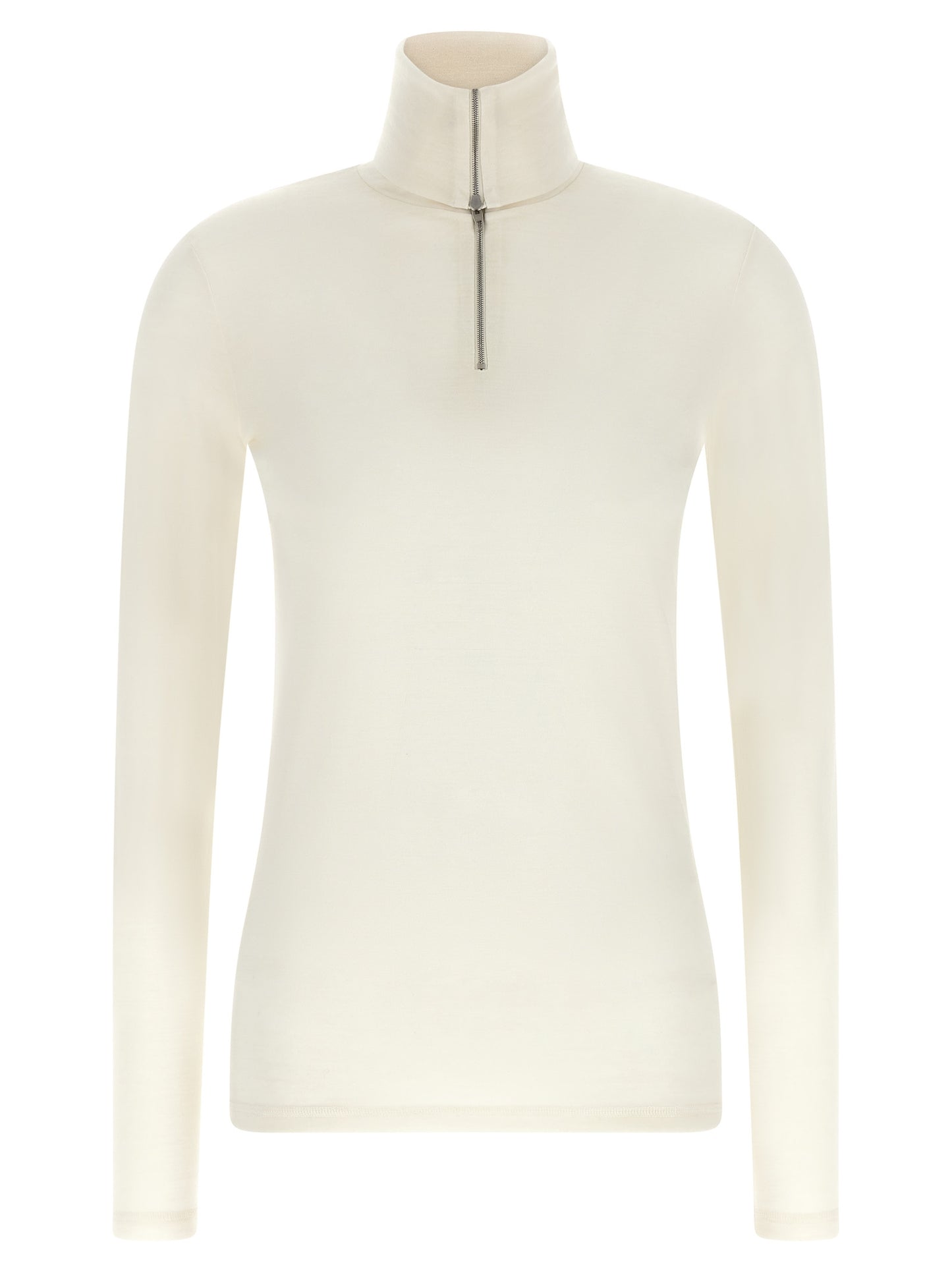 White Polyester Cardigan