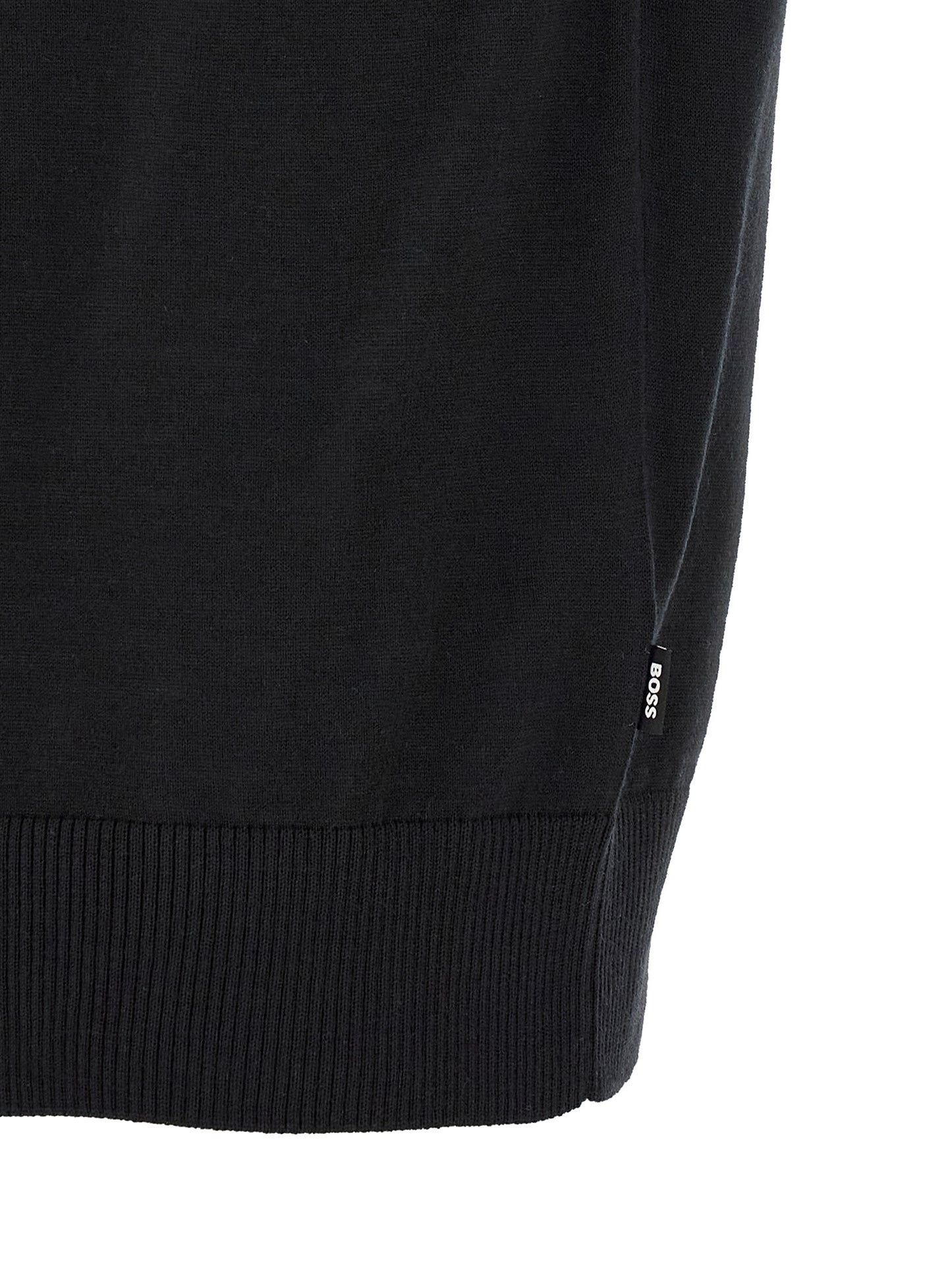 Black Virgin Wool T-Shirt
