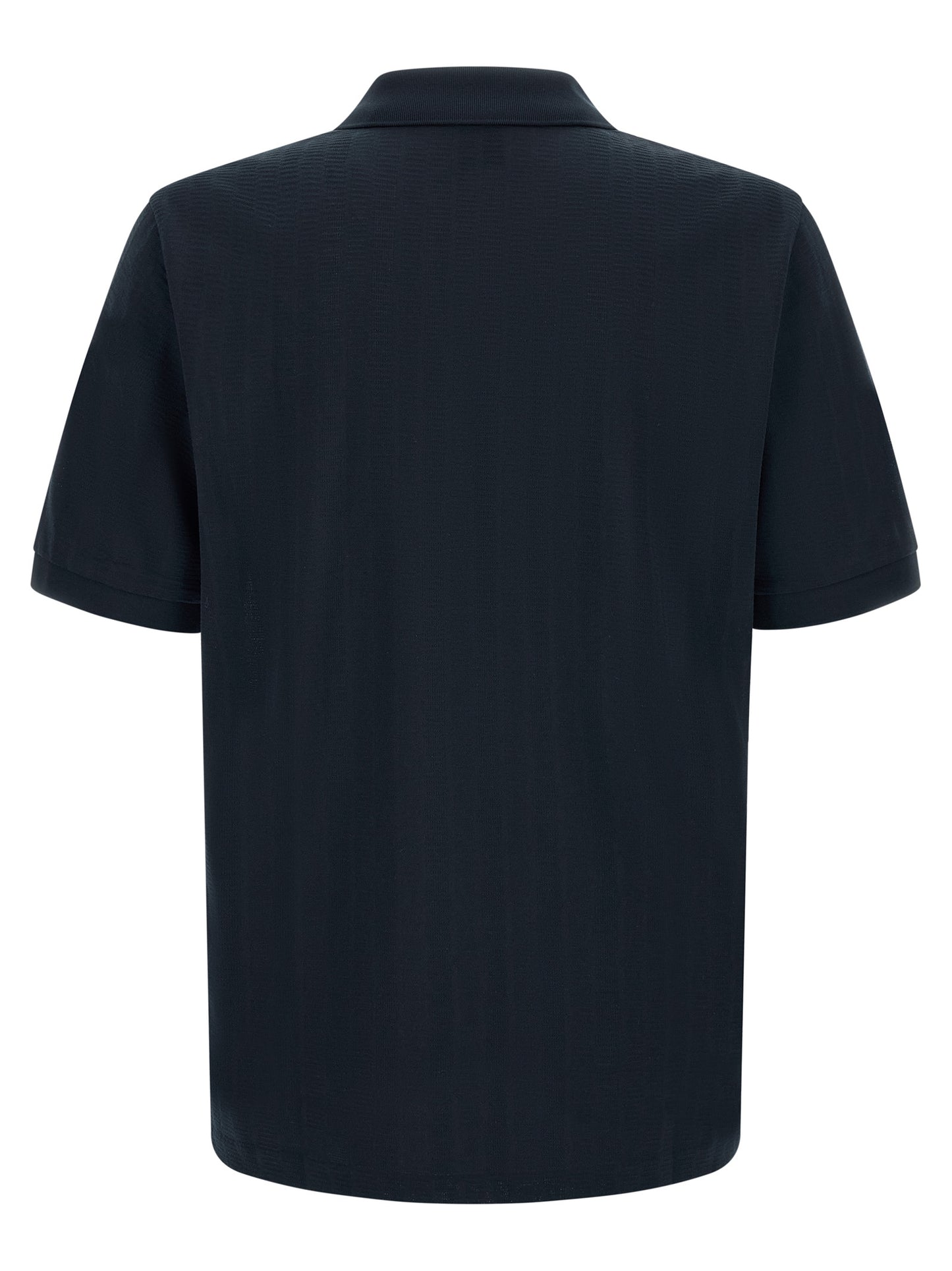 Blue Cotton Polo Shirt