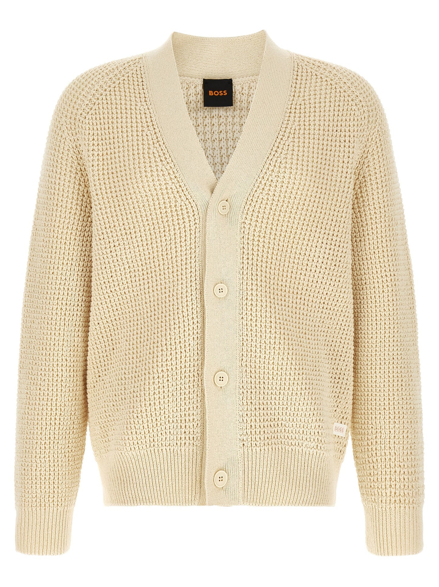 Beige Cotton Cardigan