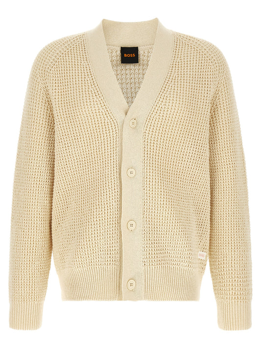 Beige Cotton Cardigan