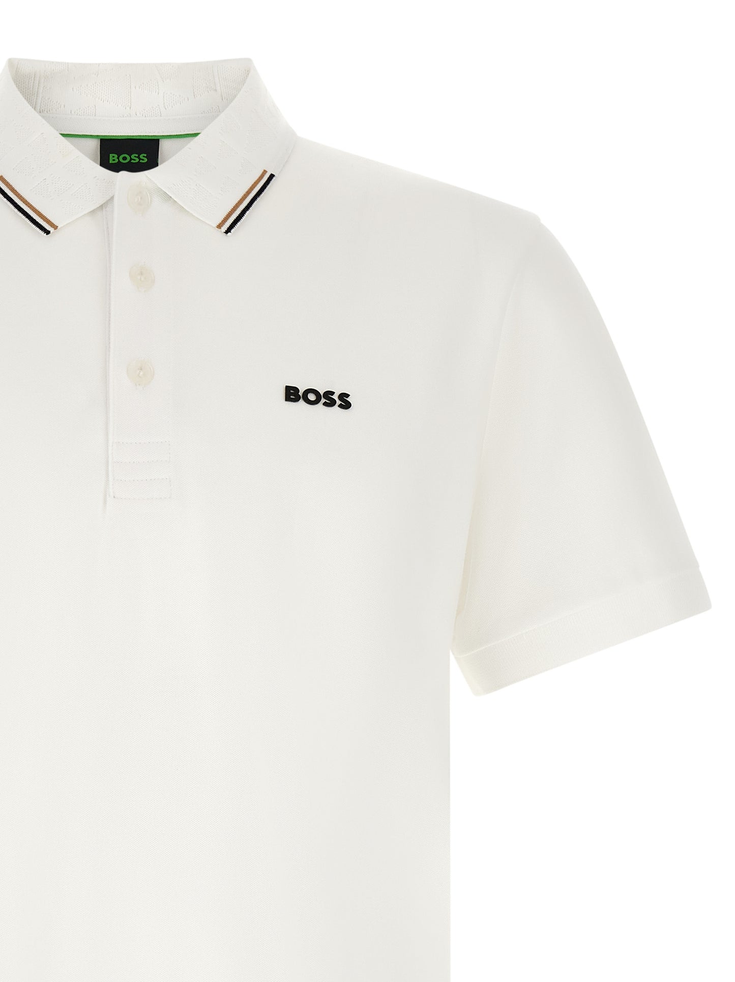White Cotton Polo Shirt
