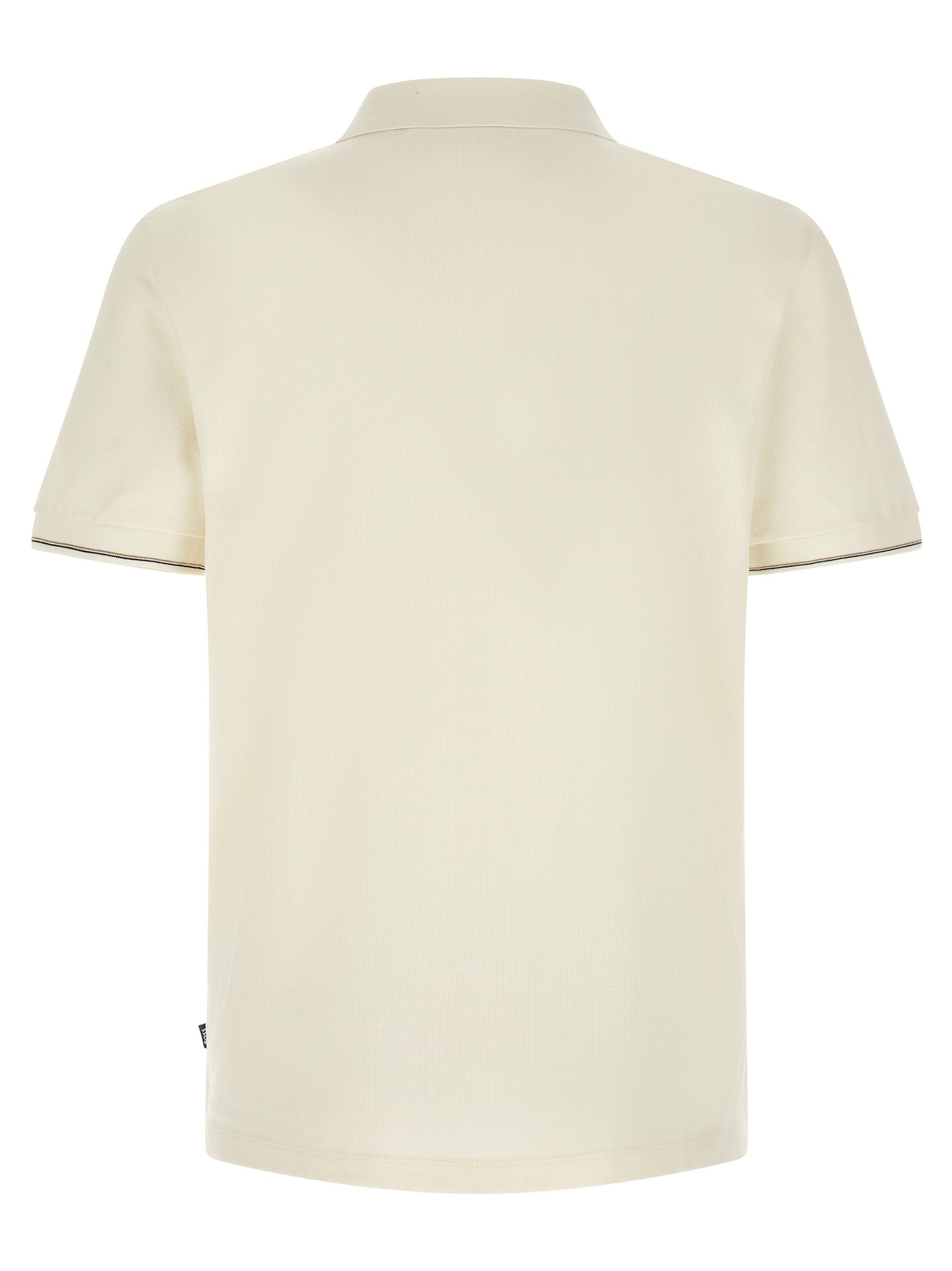 Beige Cotton Polo Shirt