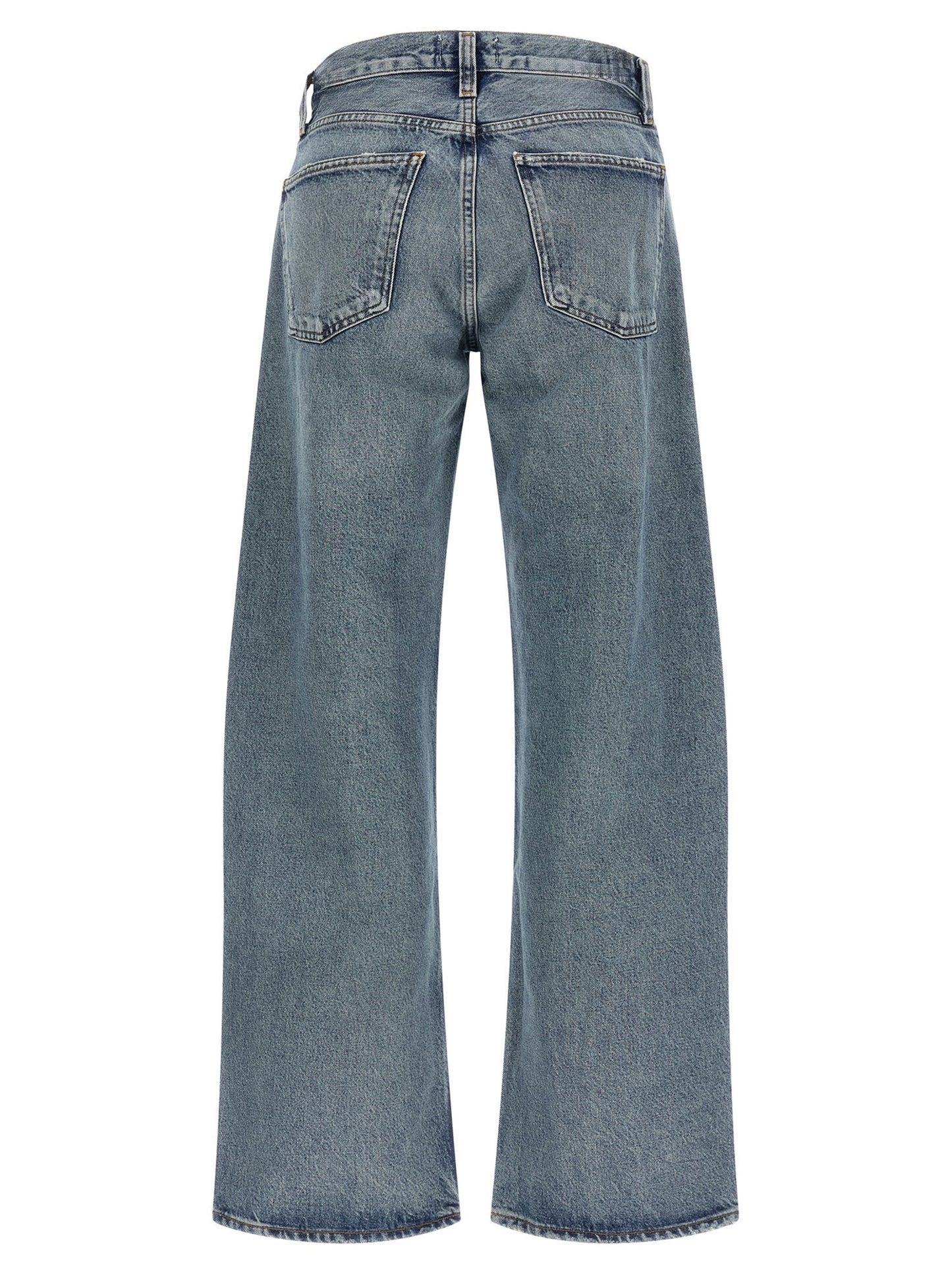 Blue Cotton Relaxed Fit Jeans