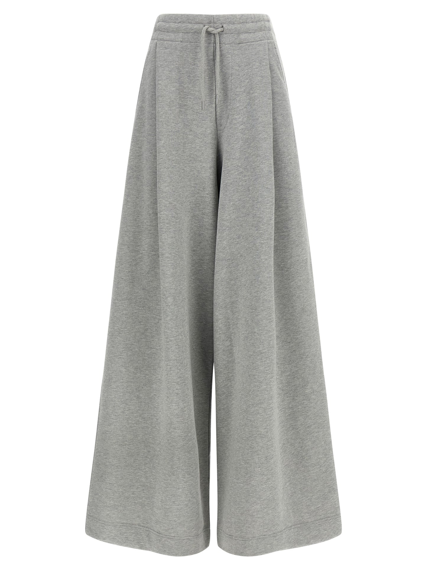 Gray Cotton Casual Pants