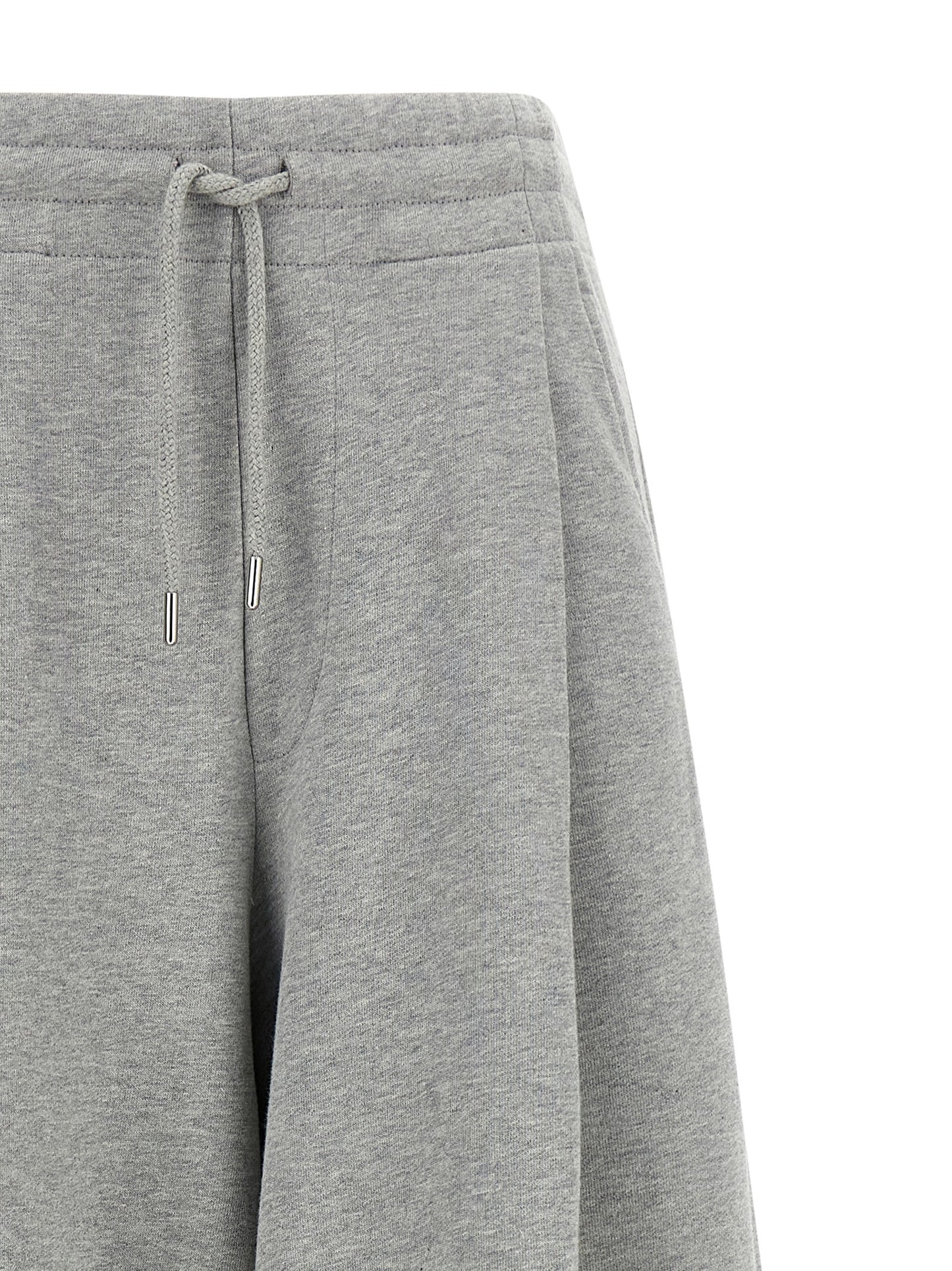 Gray Cotton Casual Pants
