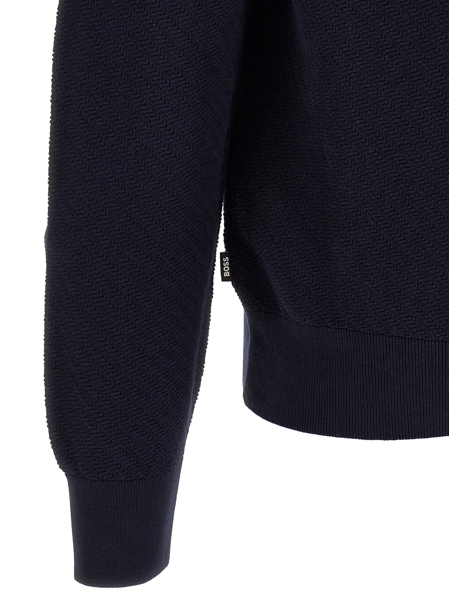 Blue Cotton Polo Shirt