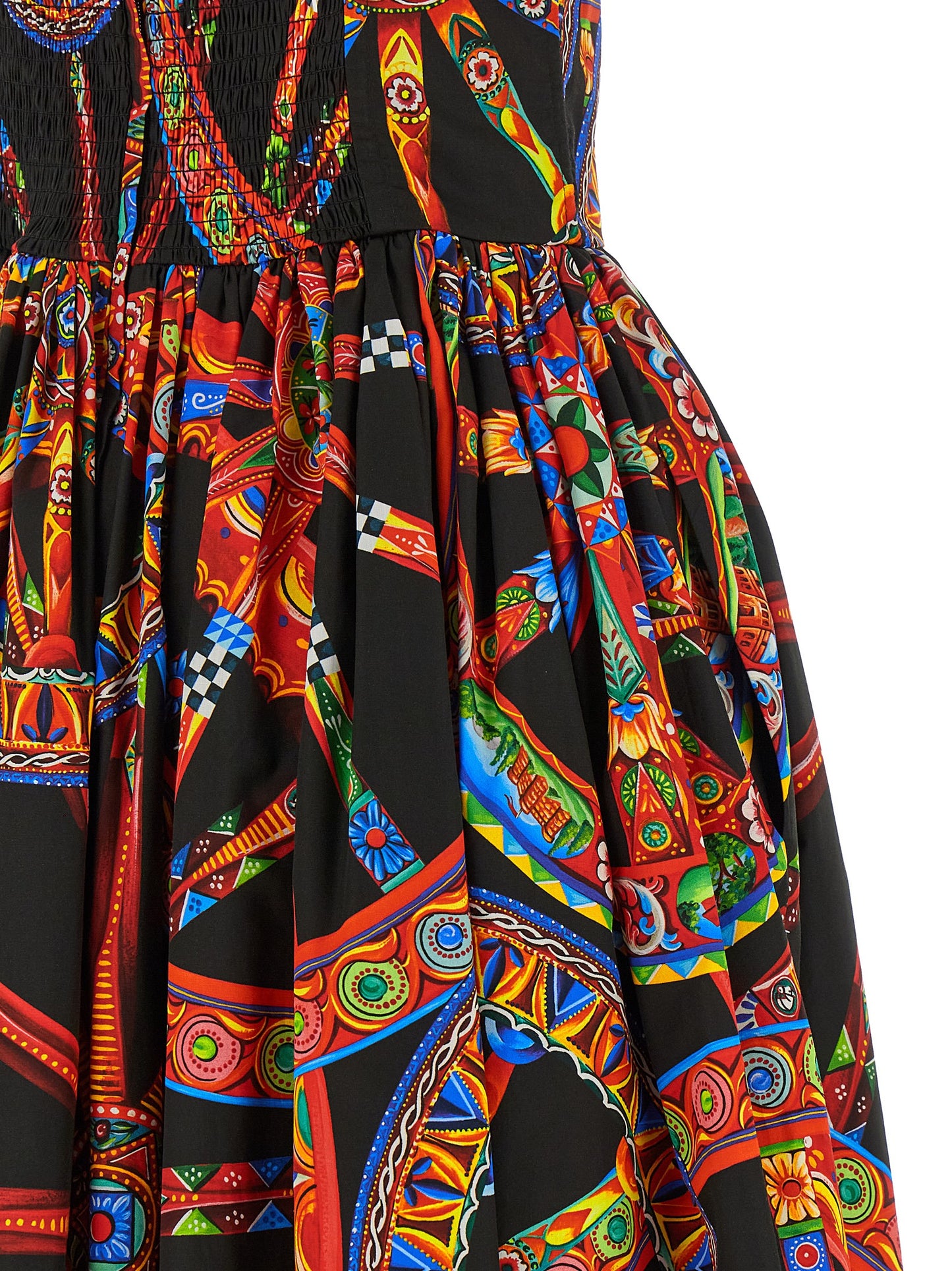 Multicolor Cotton Long Dress