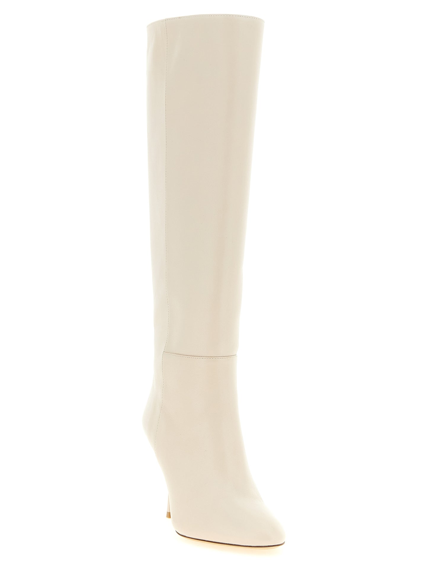 White Lamb Leather Over The Knee