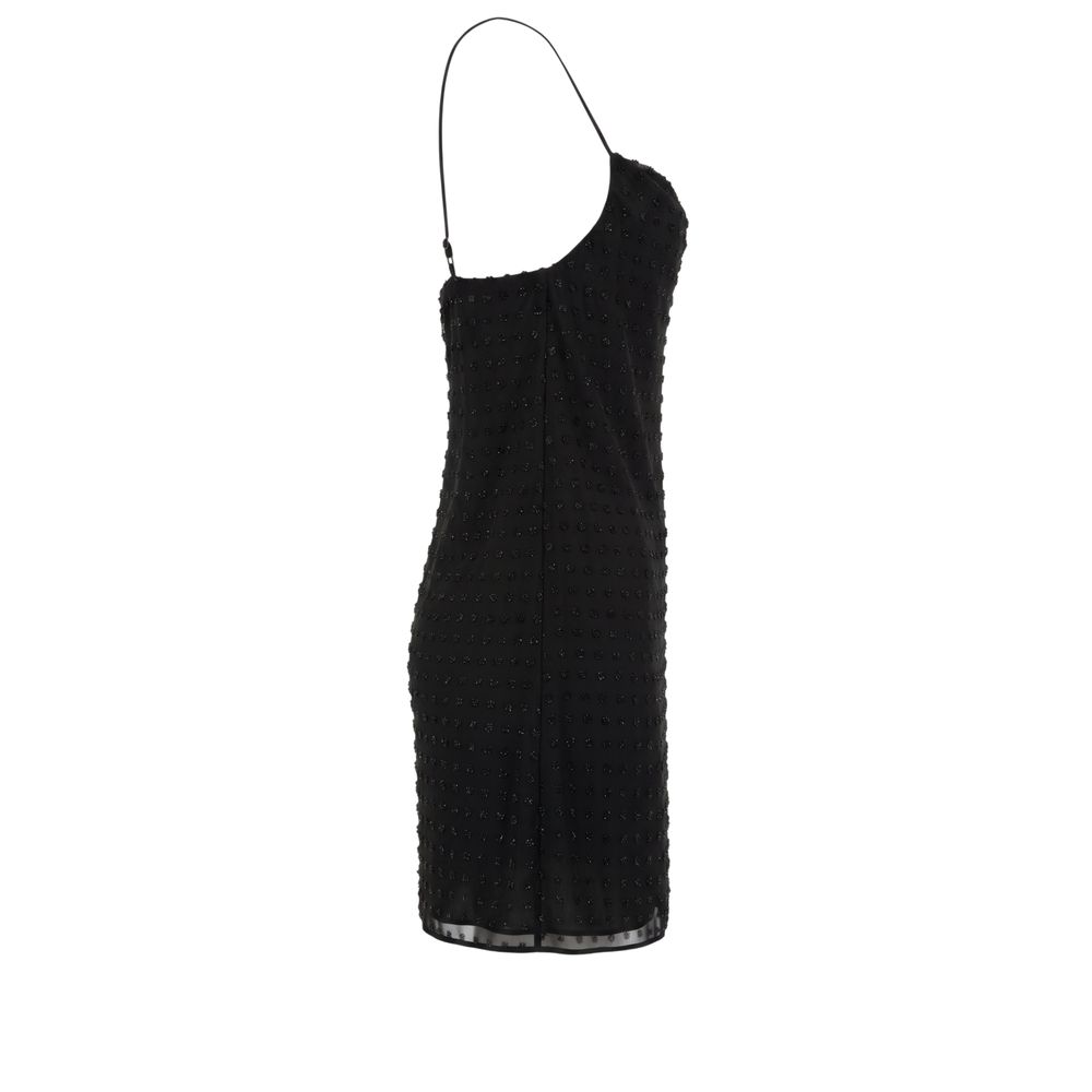 Black Polyester Women Tank