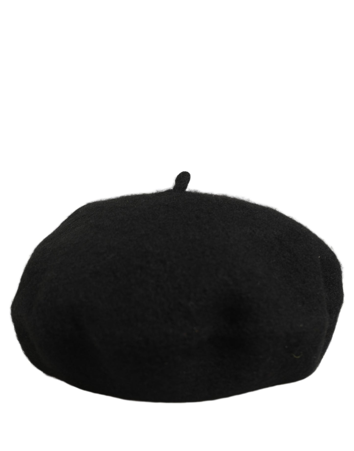 Black Wool French Style Beret Capello Hat