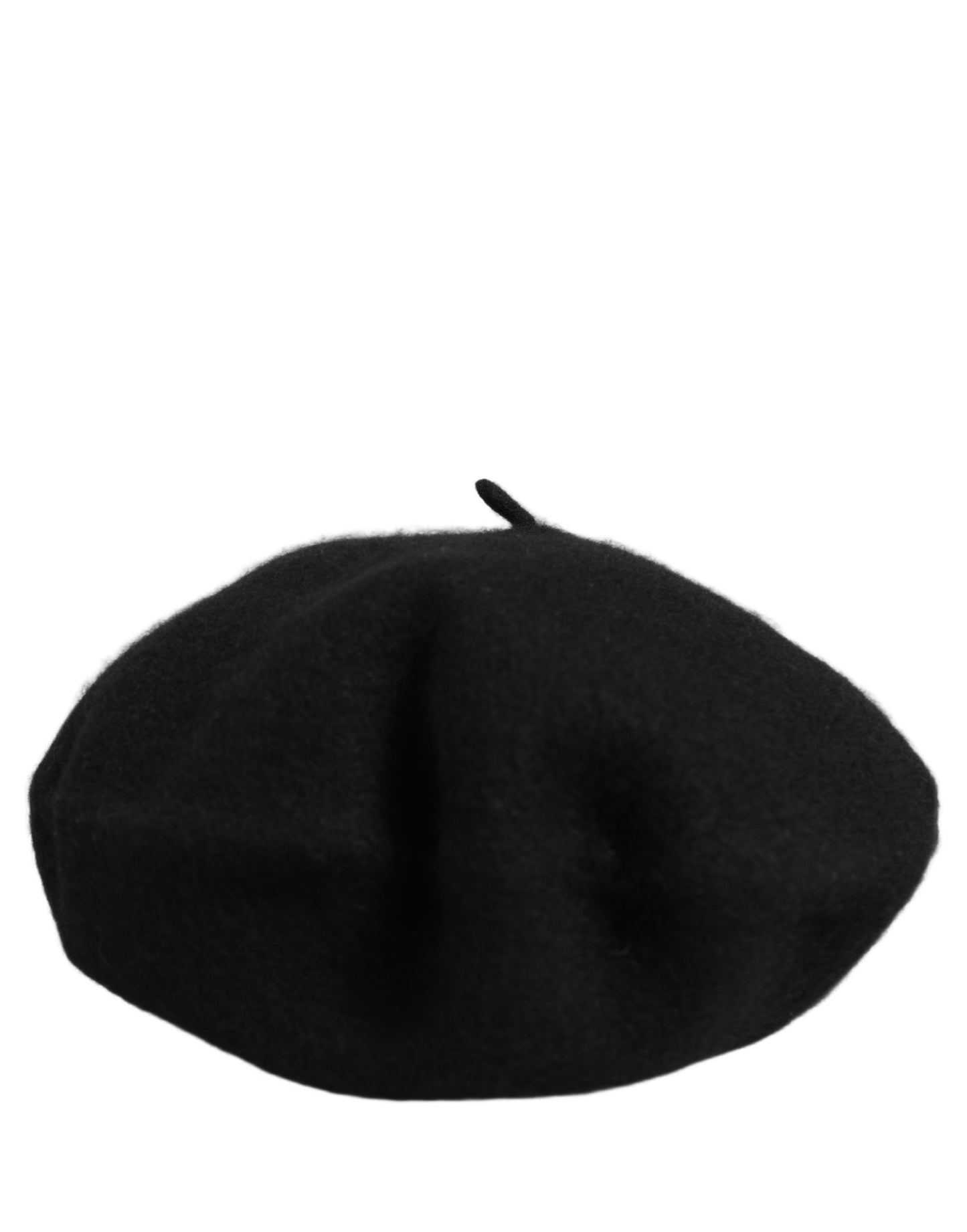 Black Wool French Style Beret Capello Hat