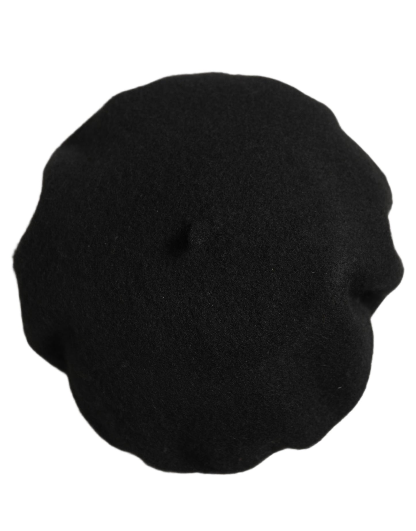 Black Wool French Style Beret Capello Hat