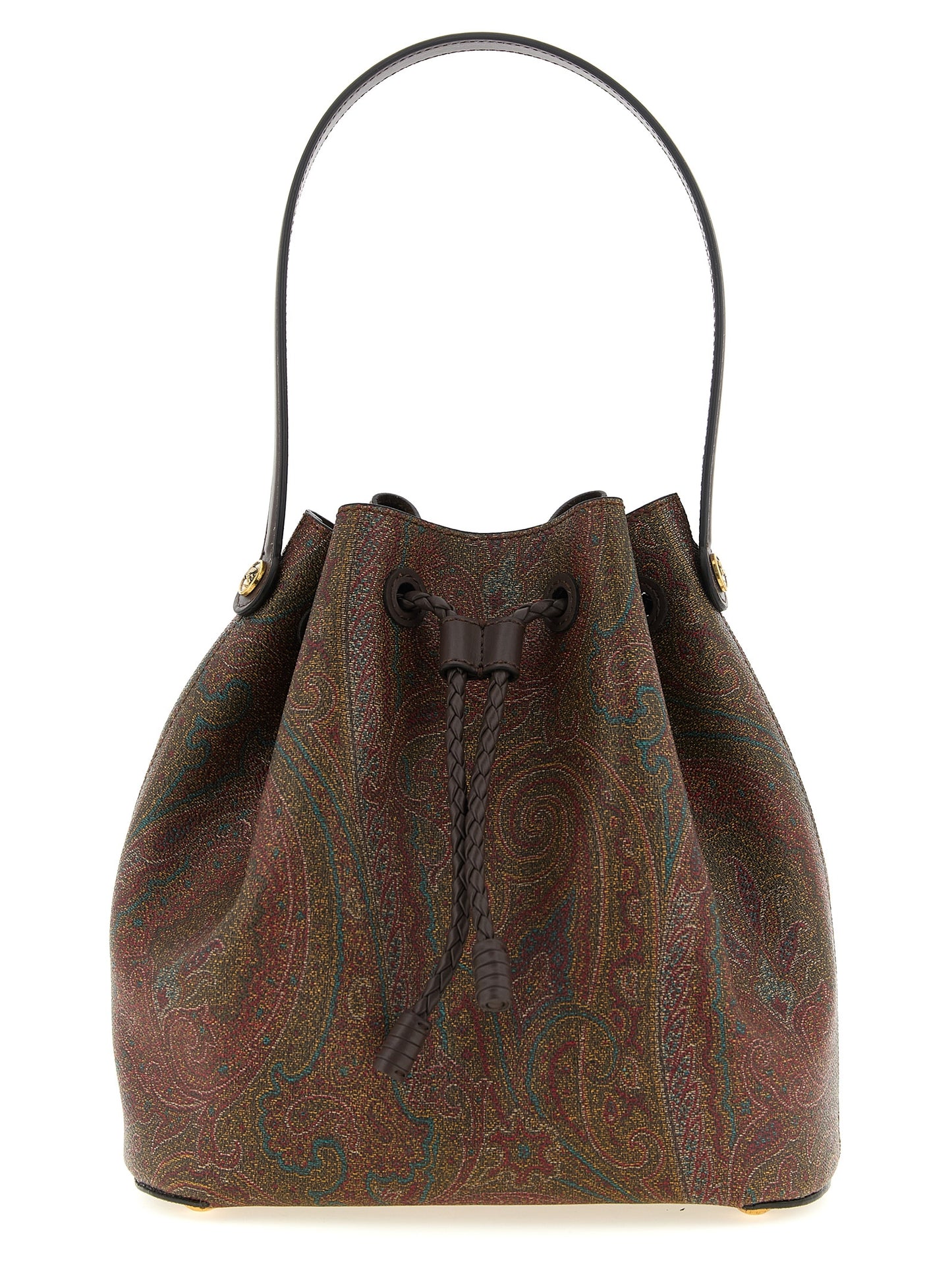 Brown Cotton Handbag