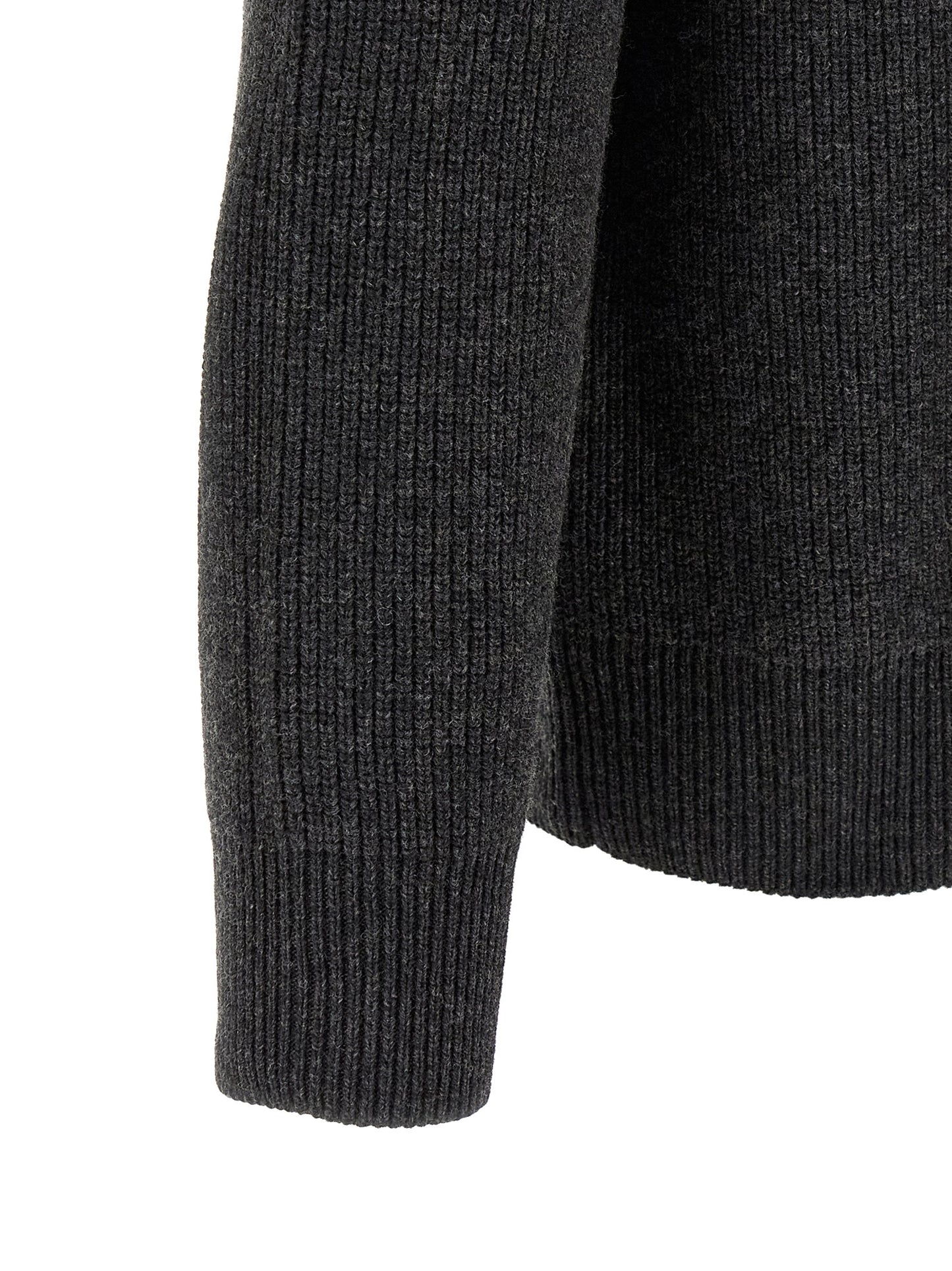 Gray Wool Cardigan