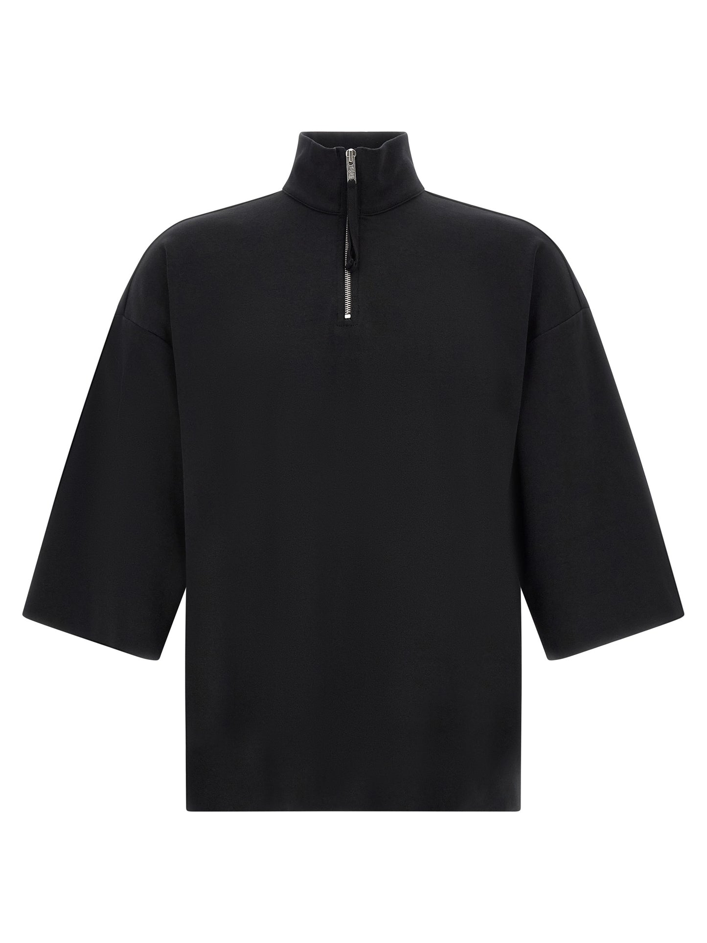 Black Cotton Sweatshirt