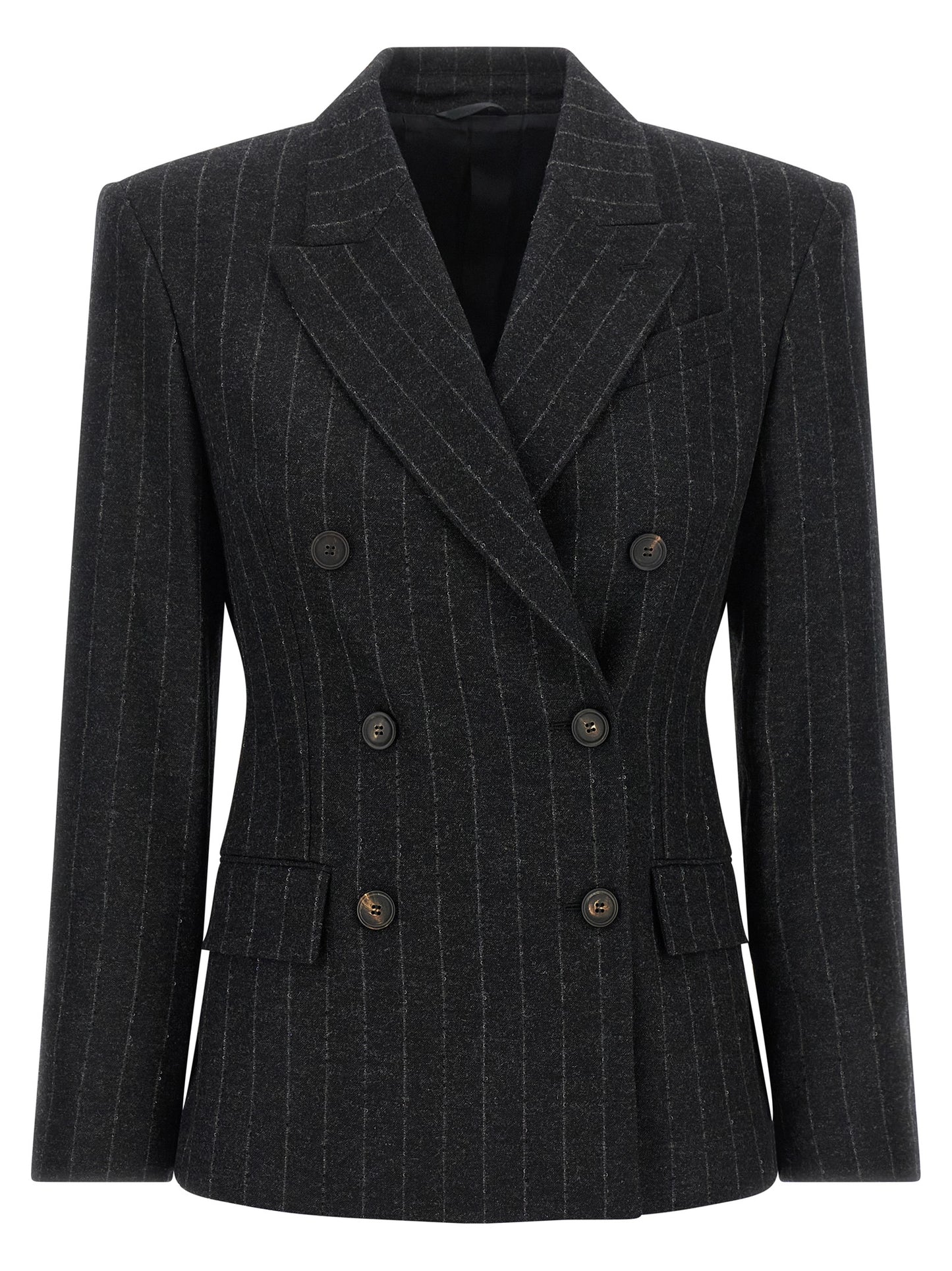 Gray Virgin Wool Blazer