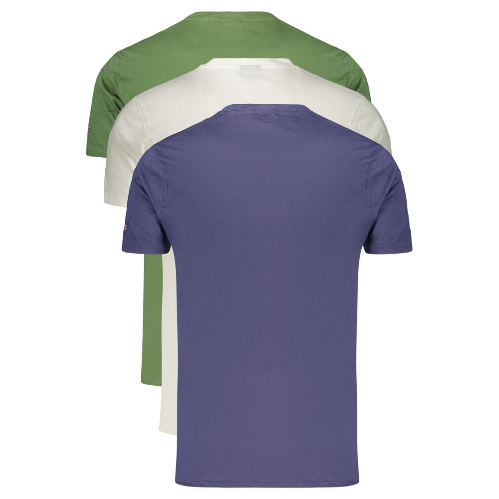 Green Cotton Men's T-Shirt