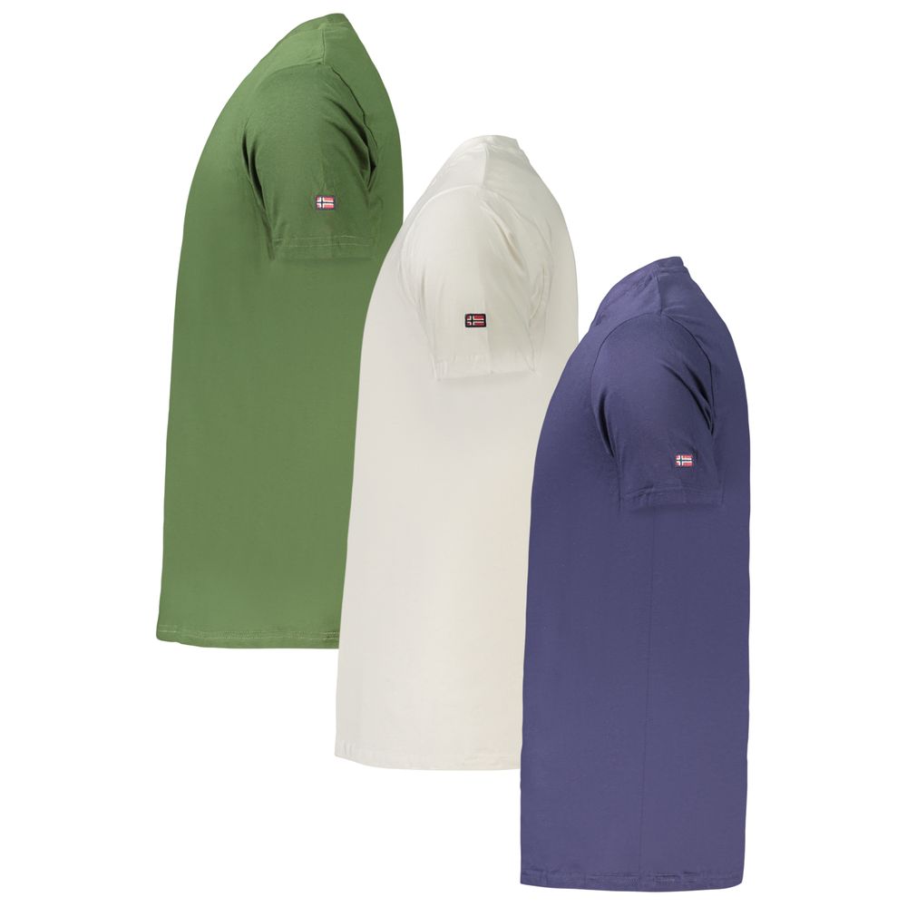 Green Cotton Men's T-Shirt