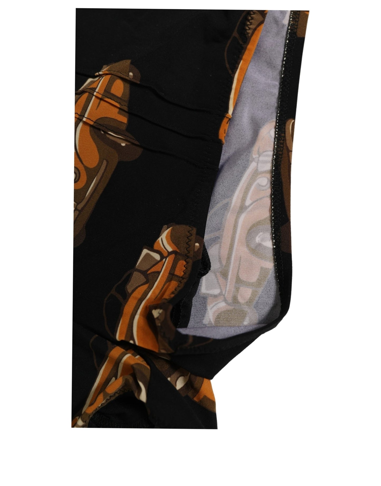 Black Car Print Swim Trunk Beachwear Swimwear