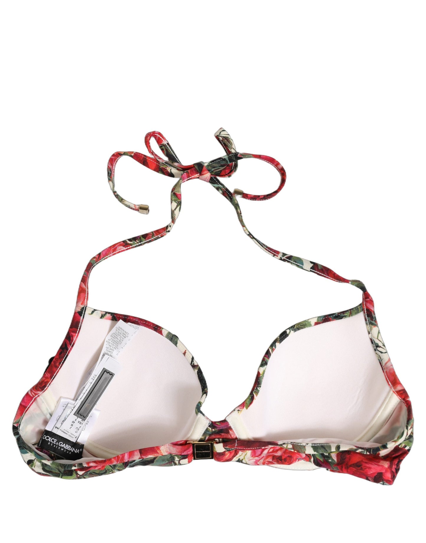 Multicolor Floral Print Beachwear Bikini Top