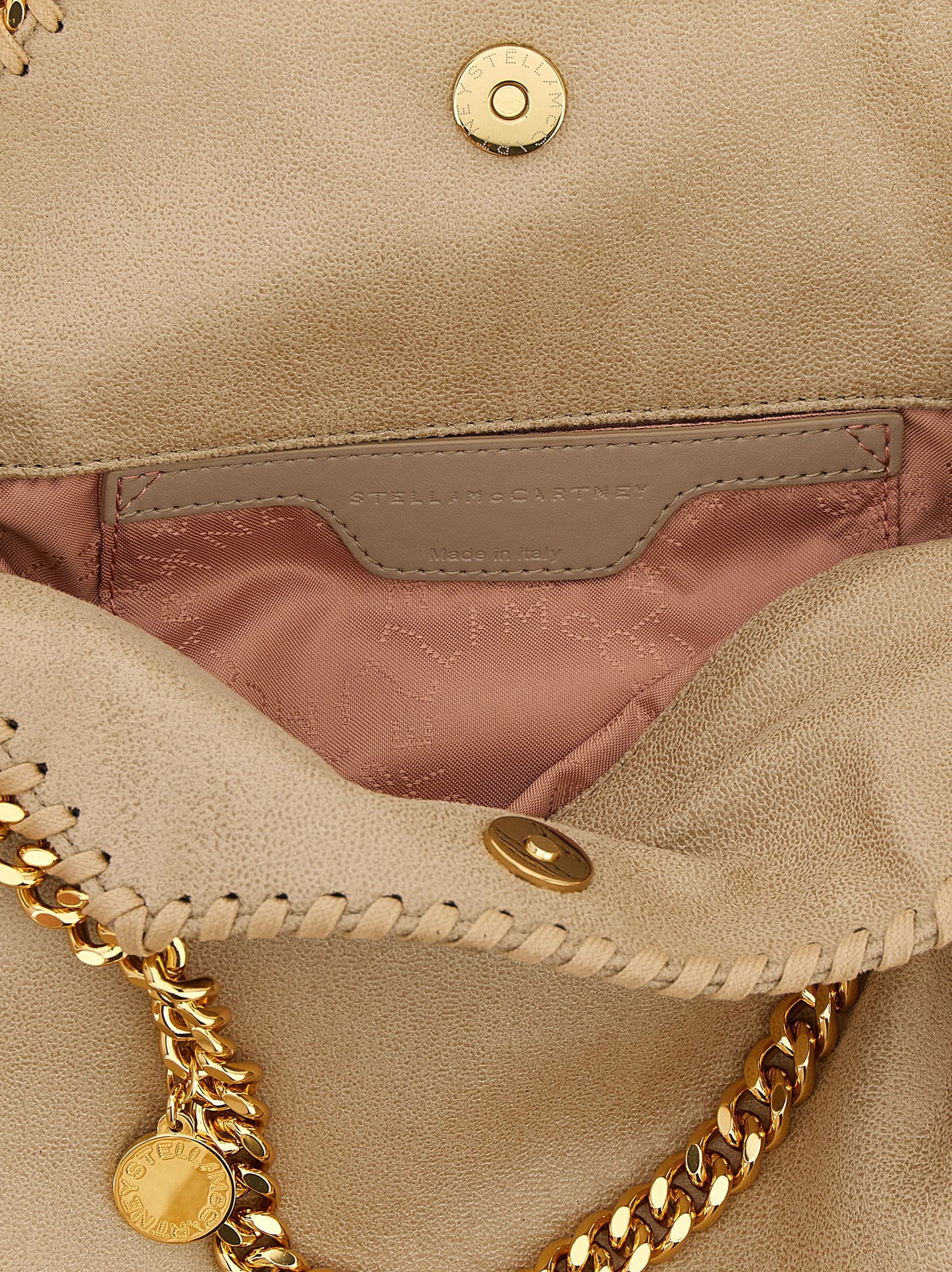 Beige Polyester Shoulder Bag