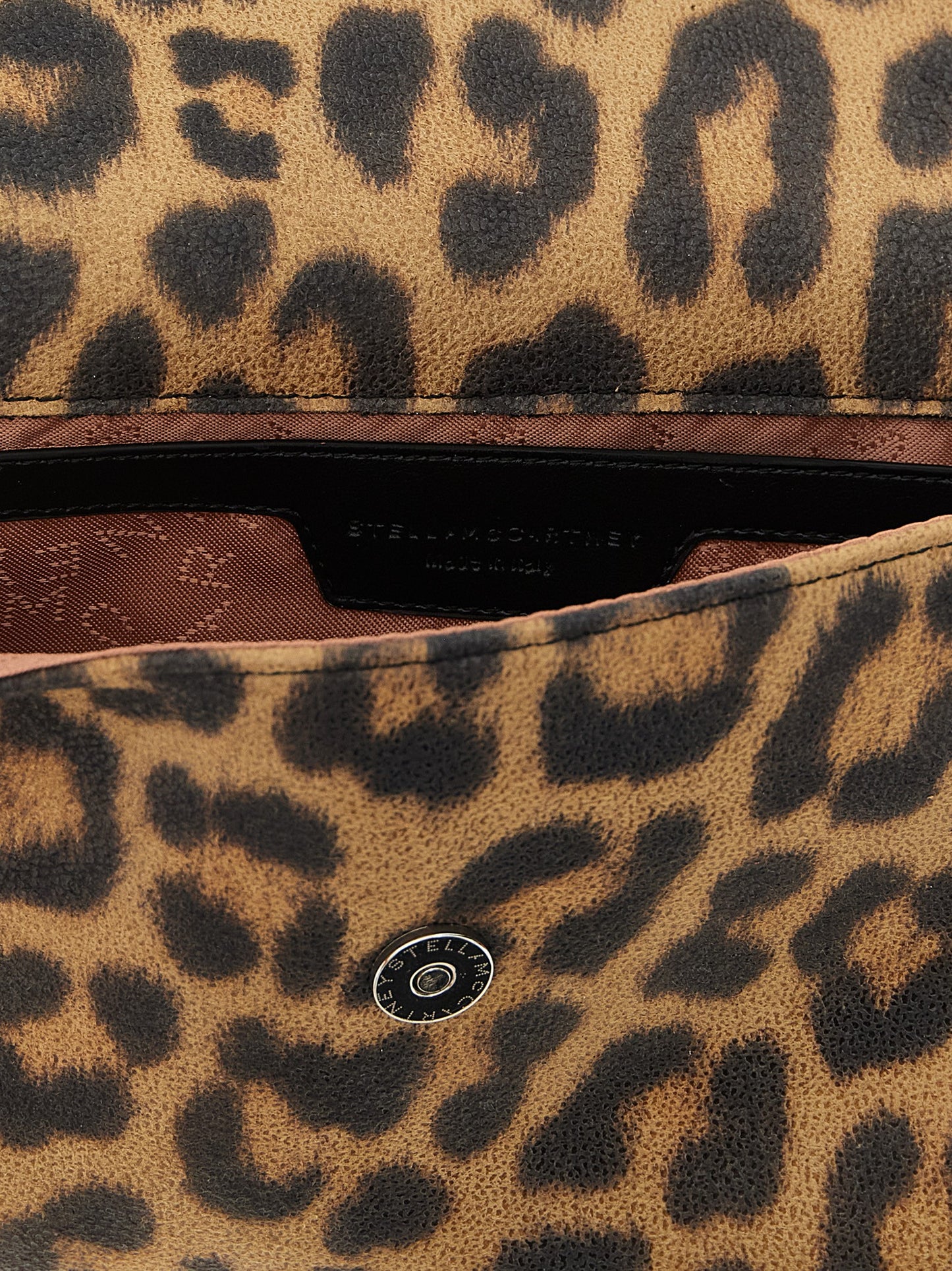 Brown Polyester Clutch Bag