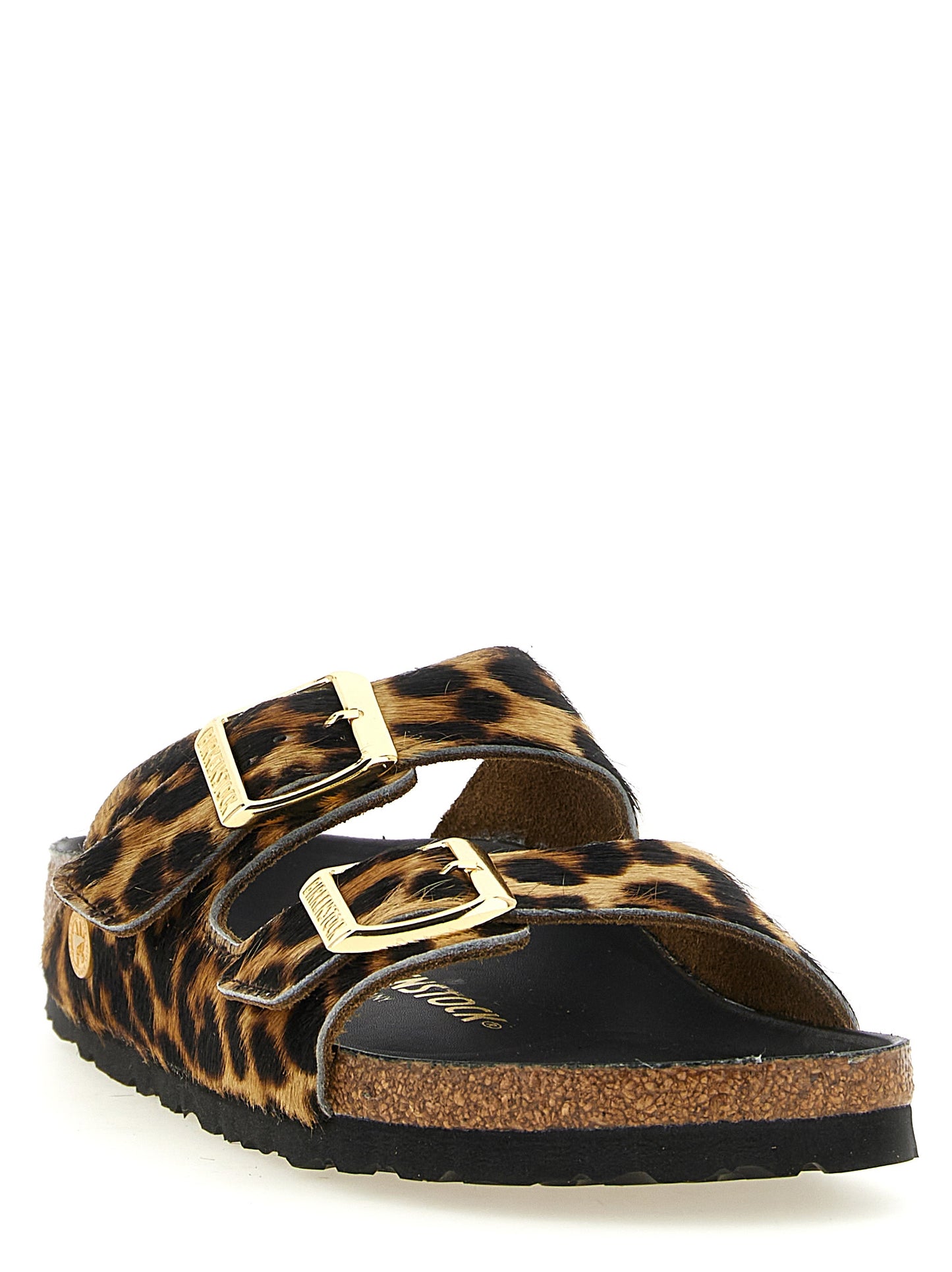 Brown Calfskin Slides