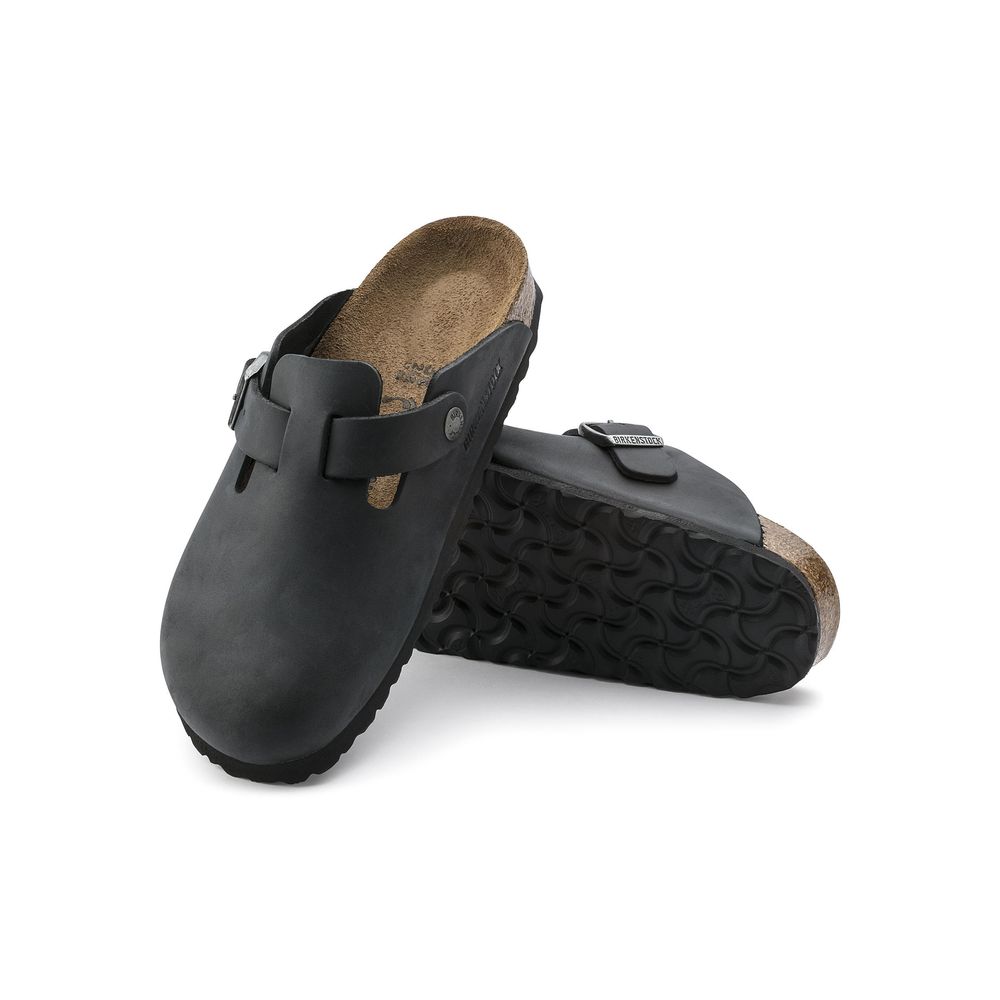 Black Synthetic Mules