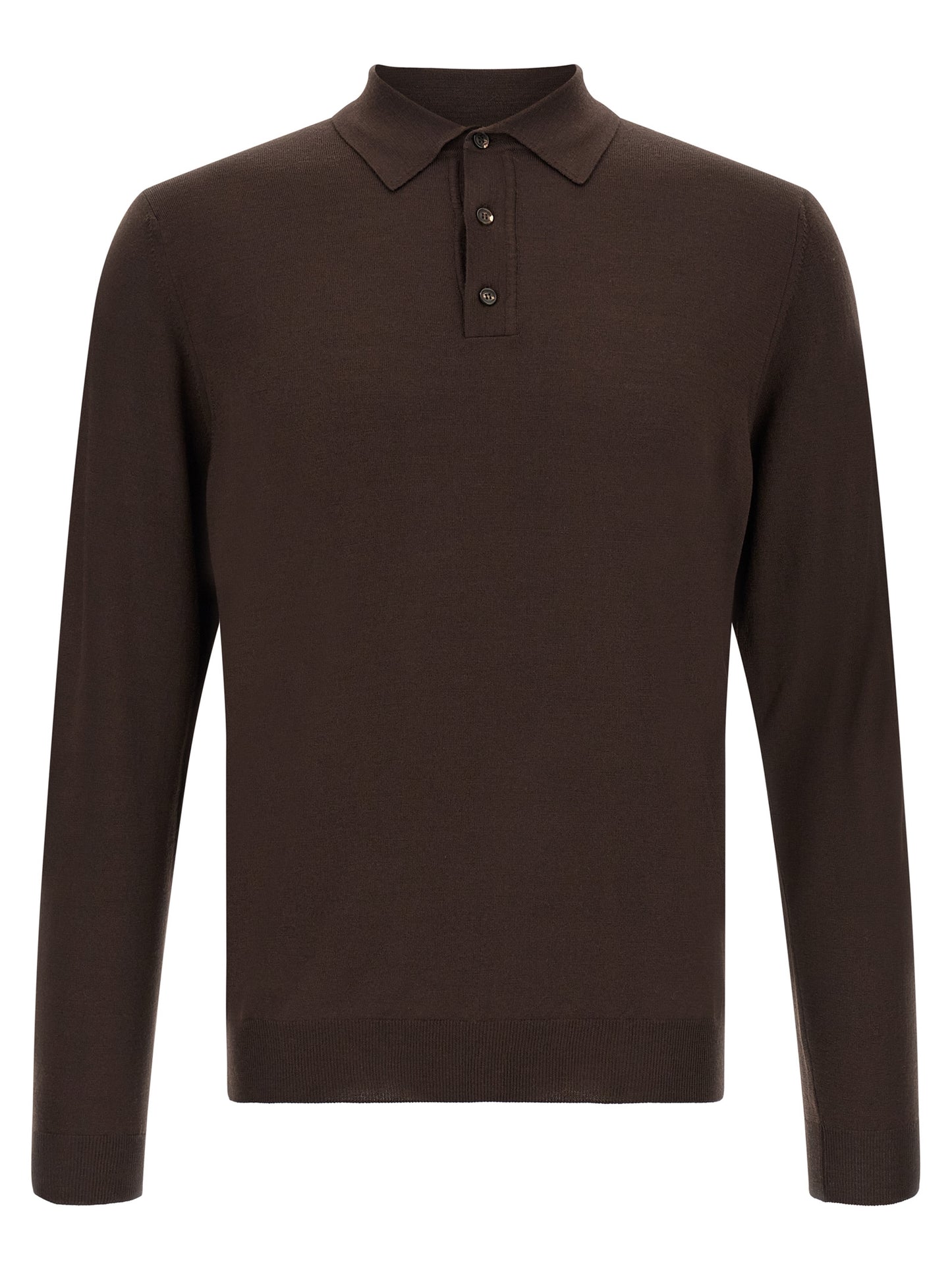 Brown Virgin Wool Cardigan