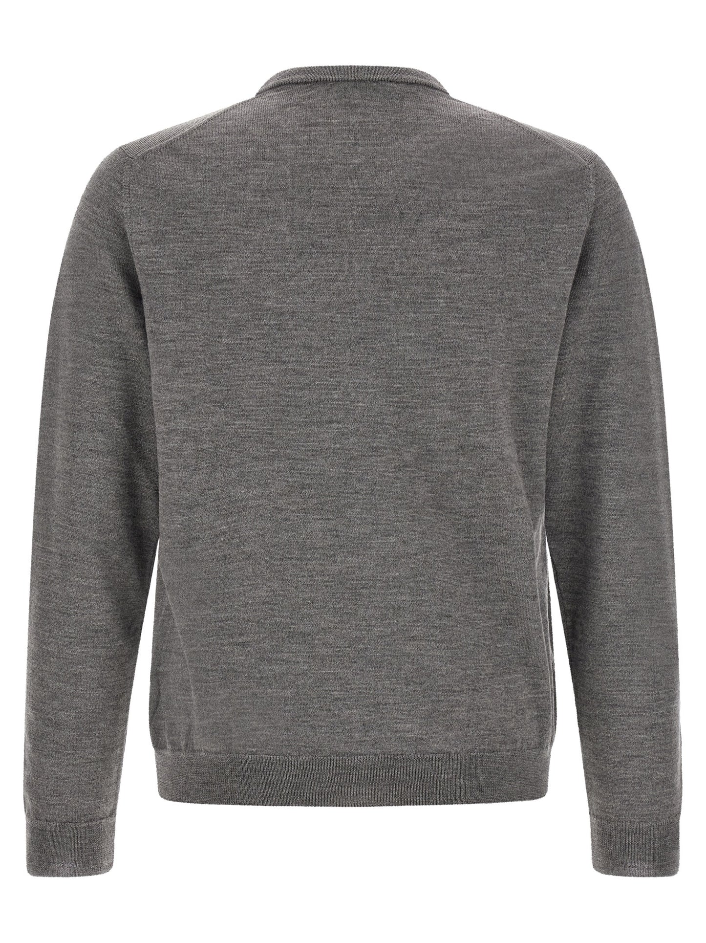 Gray Virgin Wool Cardigan