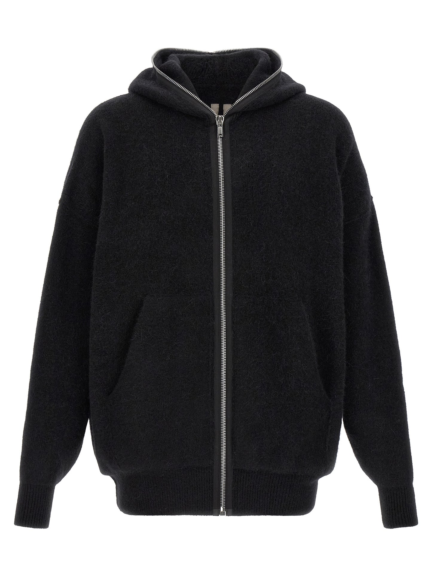 Black Marabou Sweatshirt