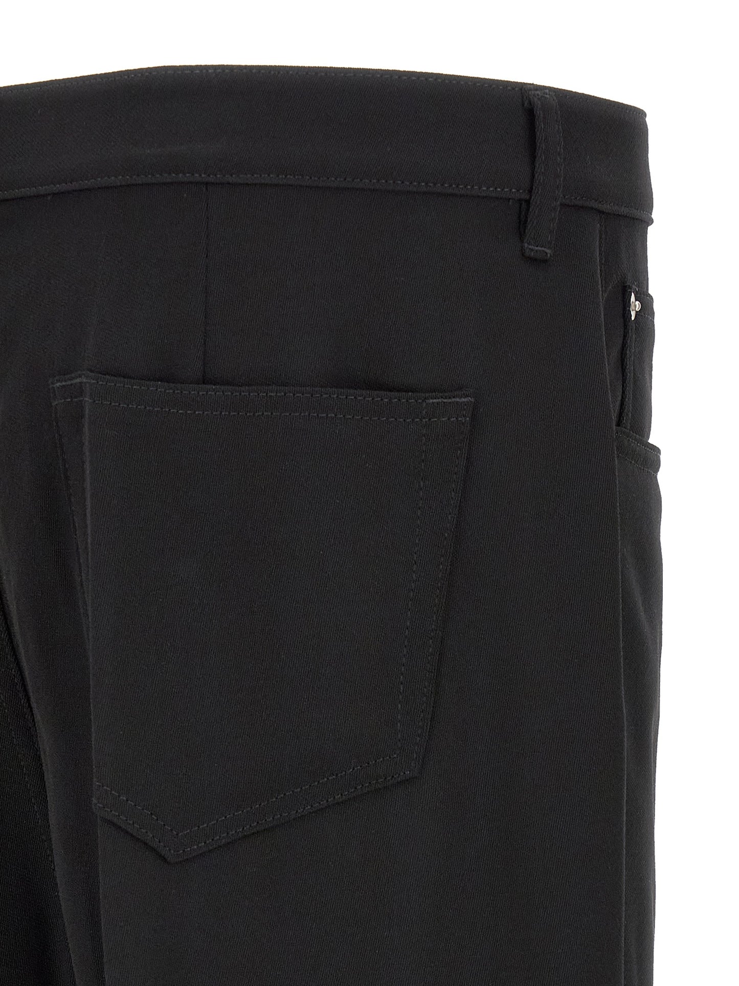 Black Cotton Relaxed Fit Jeans