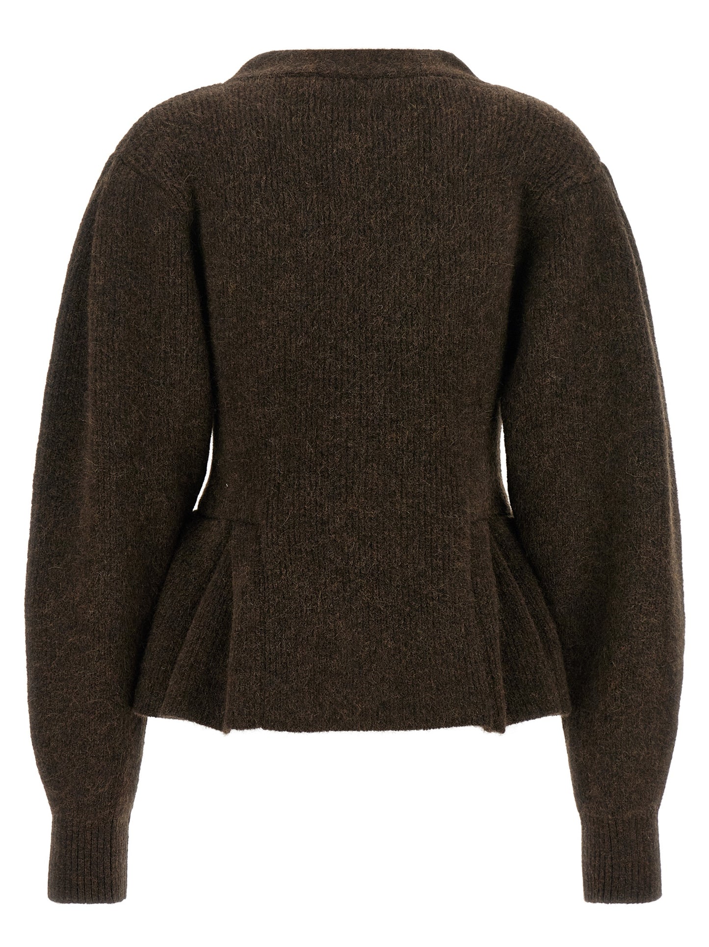 Brown Wool Cardigan