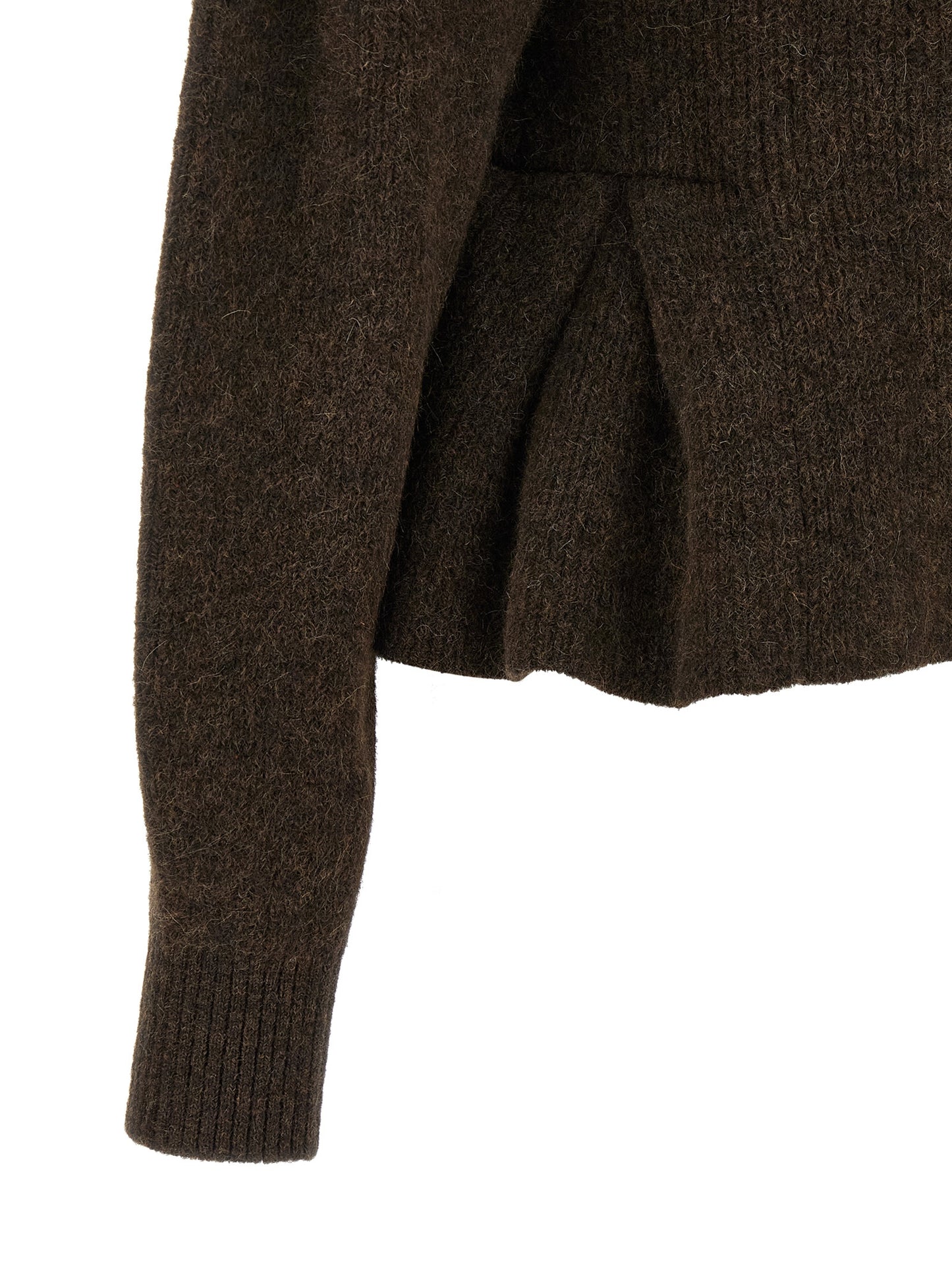 Brown Wool Cardigan