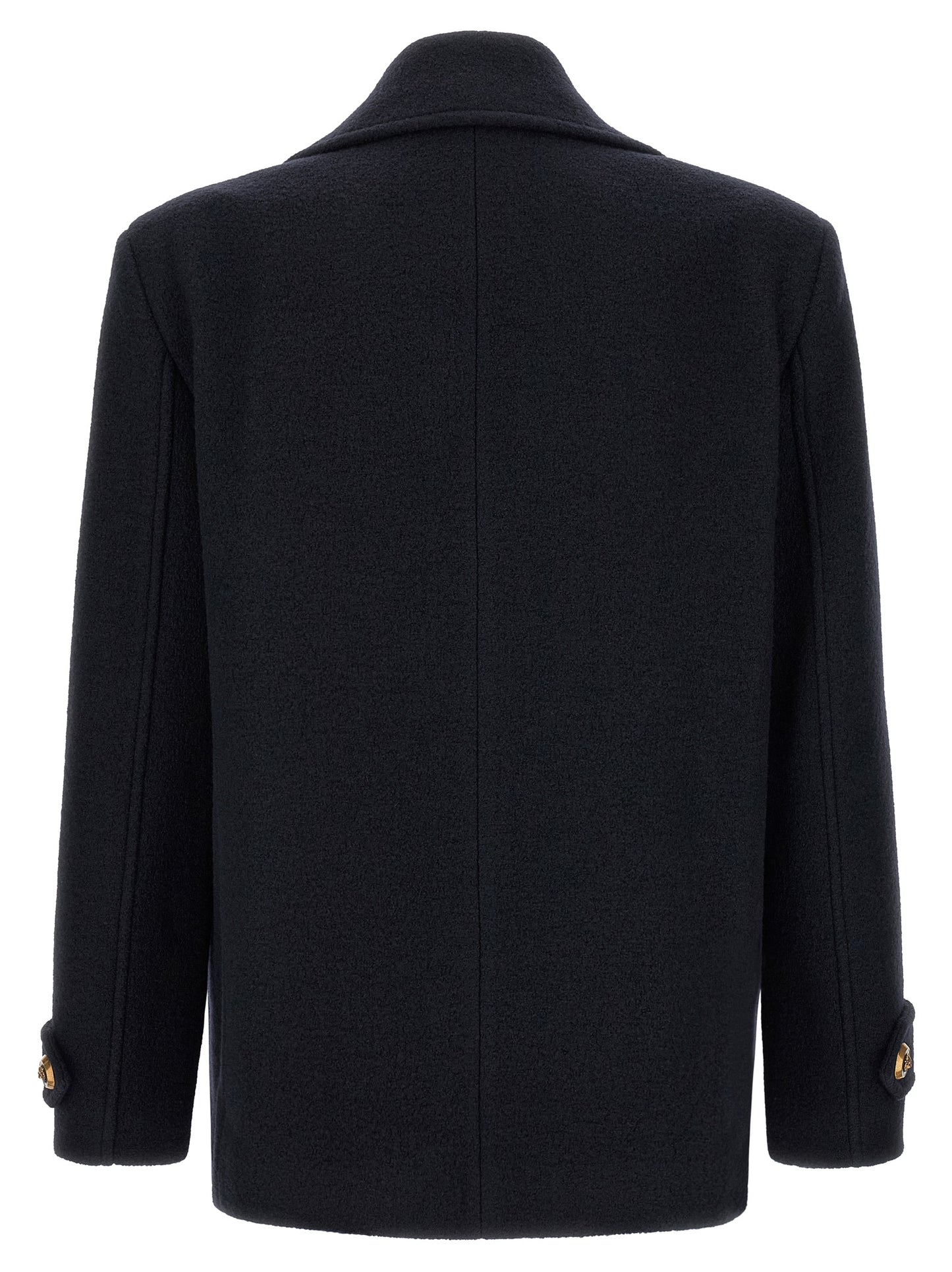 Blue Virgin Wool Coat