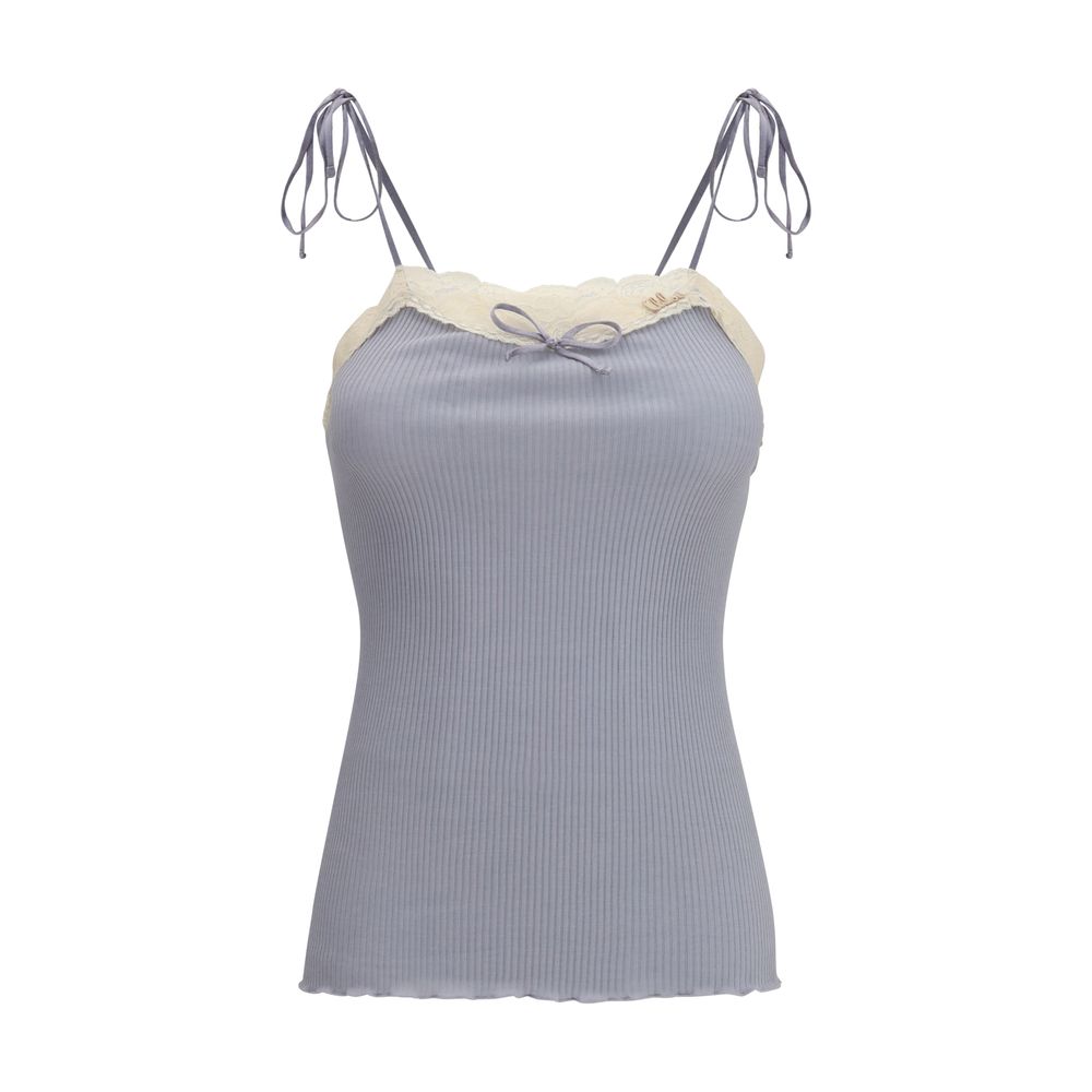Blue Cashmere T-Shirt