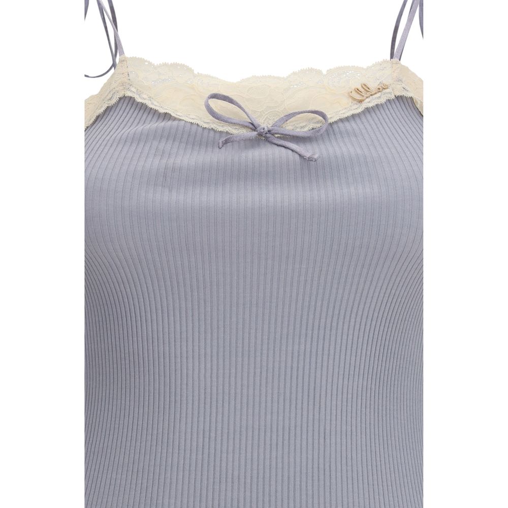 Blue Cashmere T-Shirt