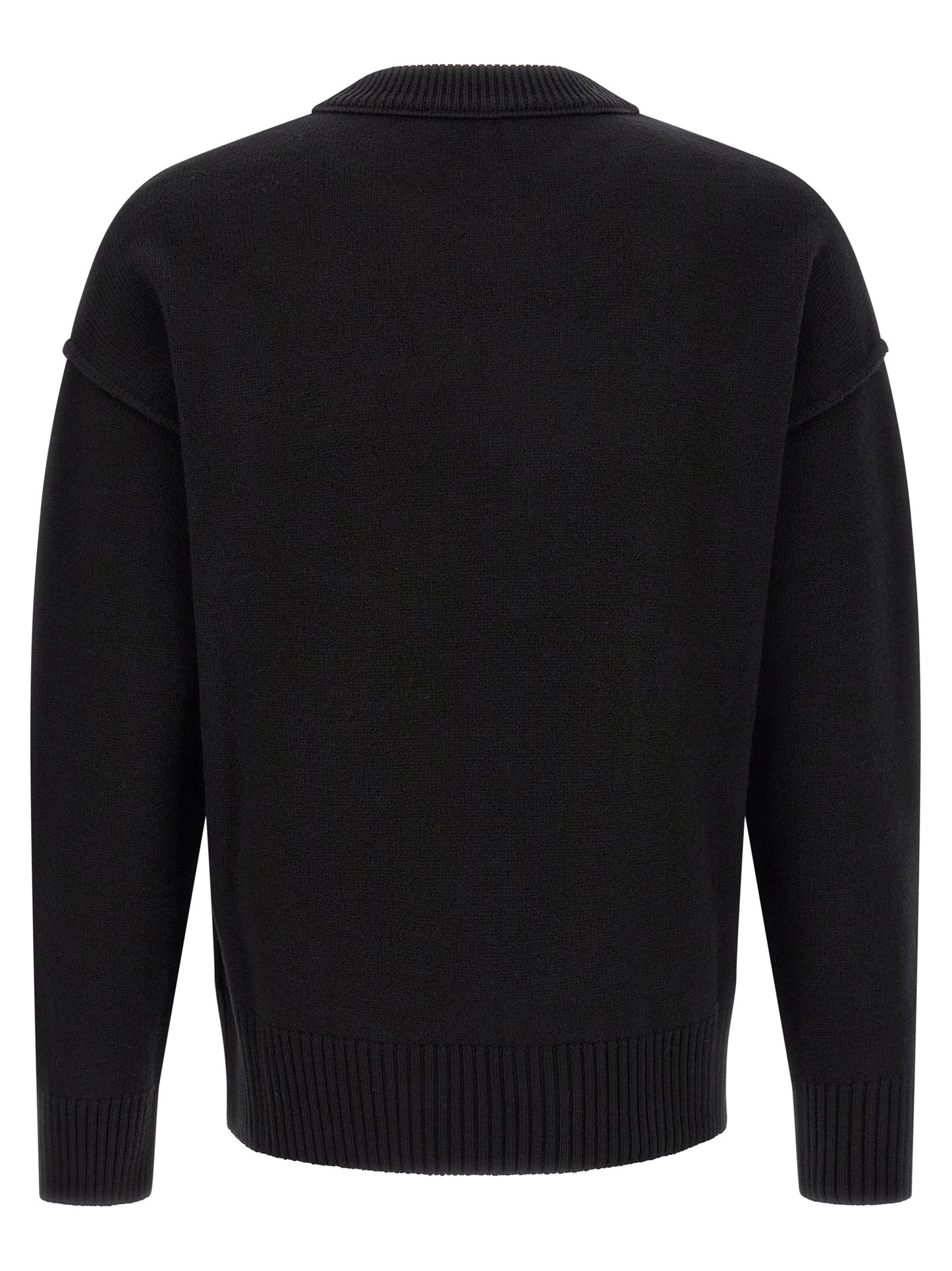 Black Wool Cardigan