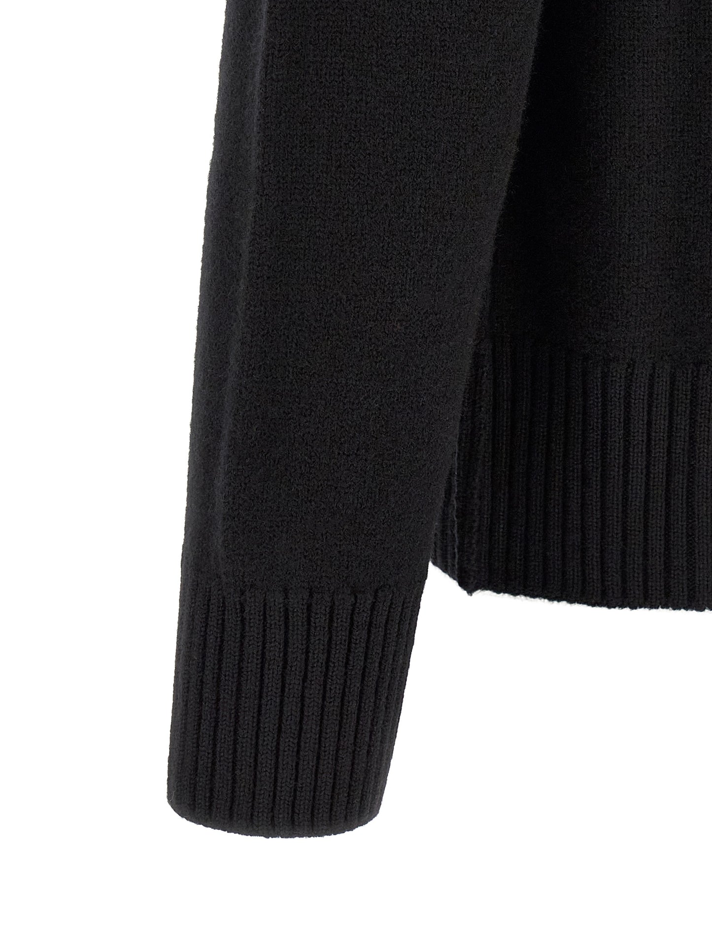 Black Wool Cardigan