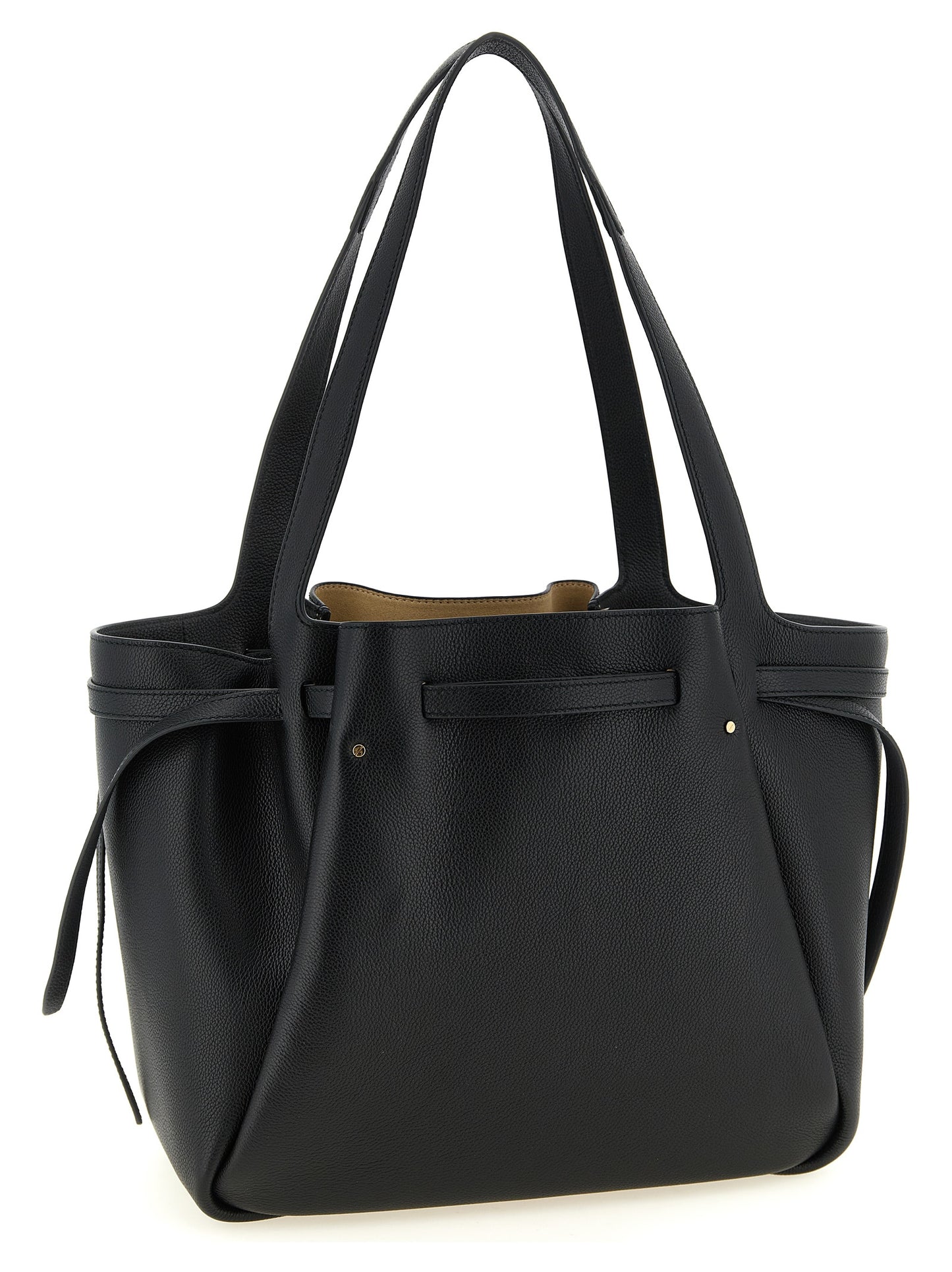 Black Cowhide Tote Bag