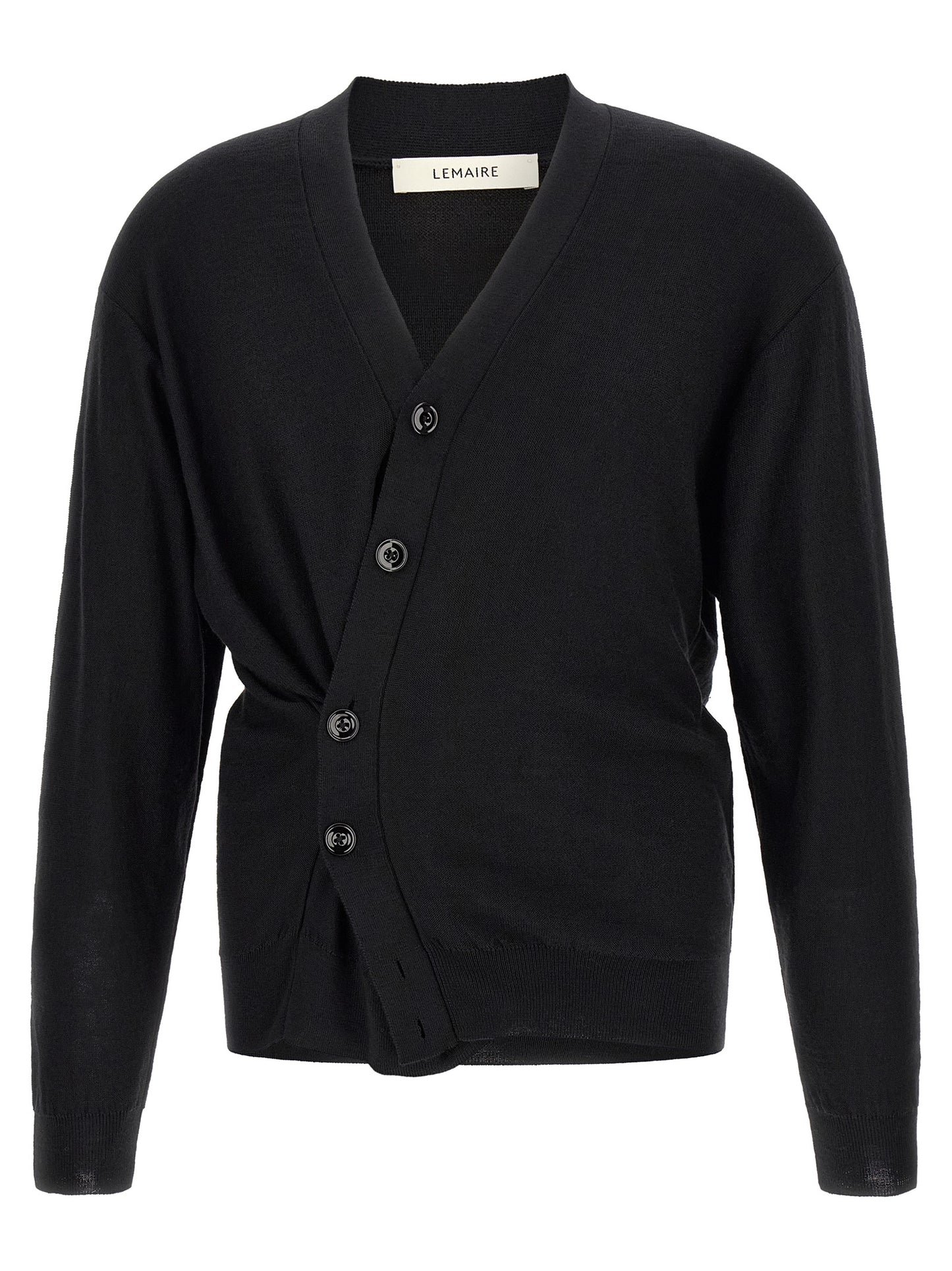 Black Wool Cardigan