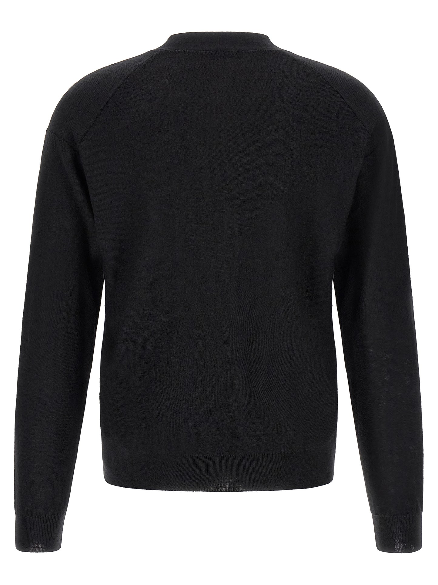 Black Wool Cardigan