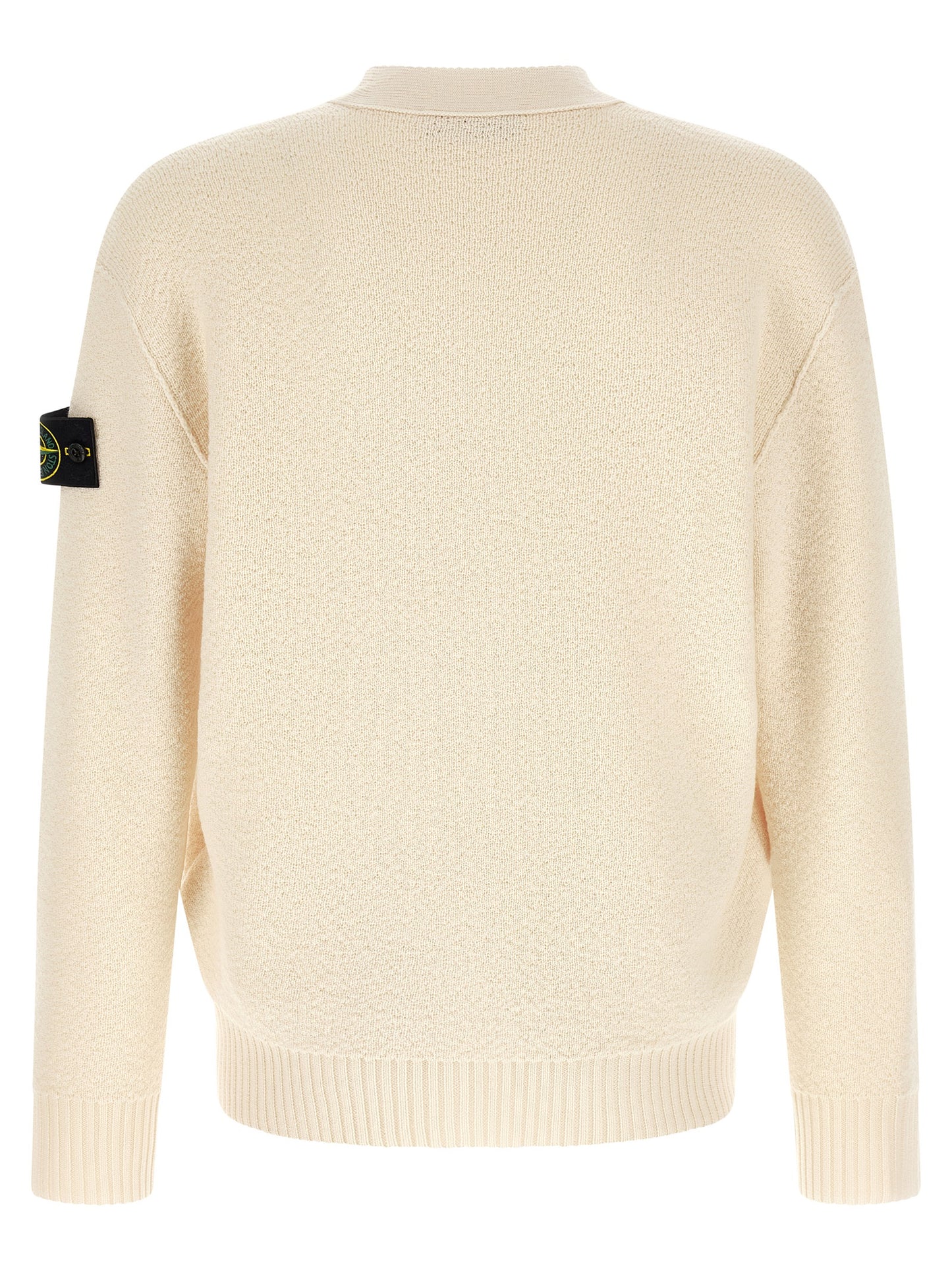 White Virgin Wool Cardigan