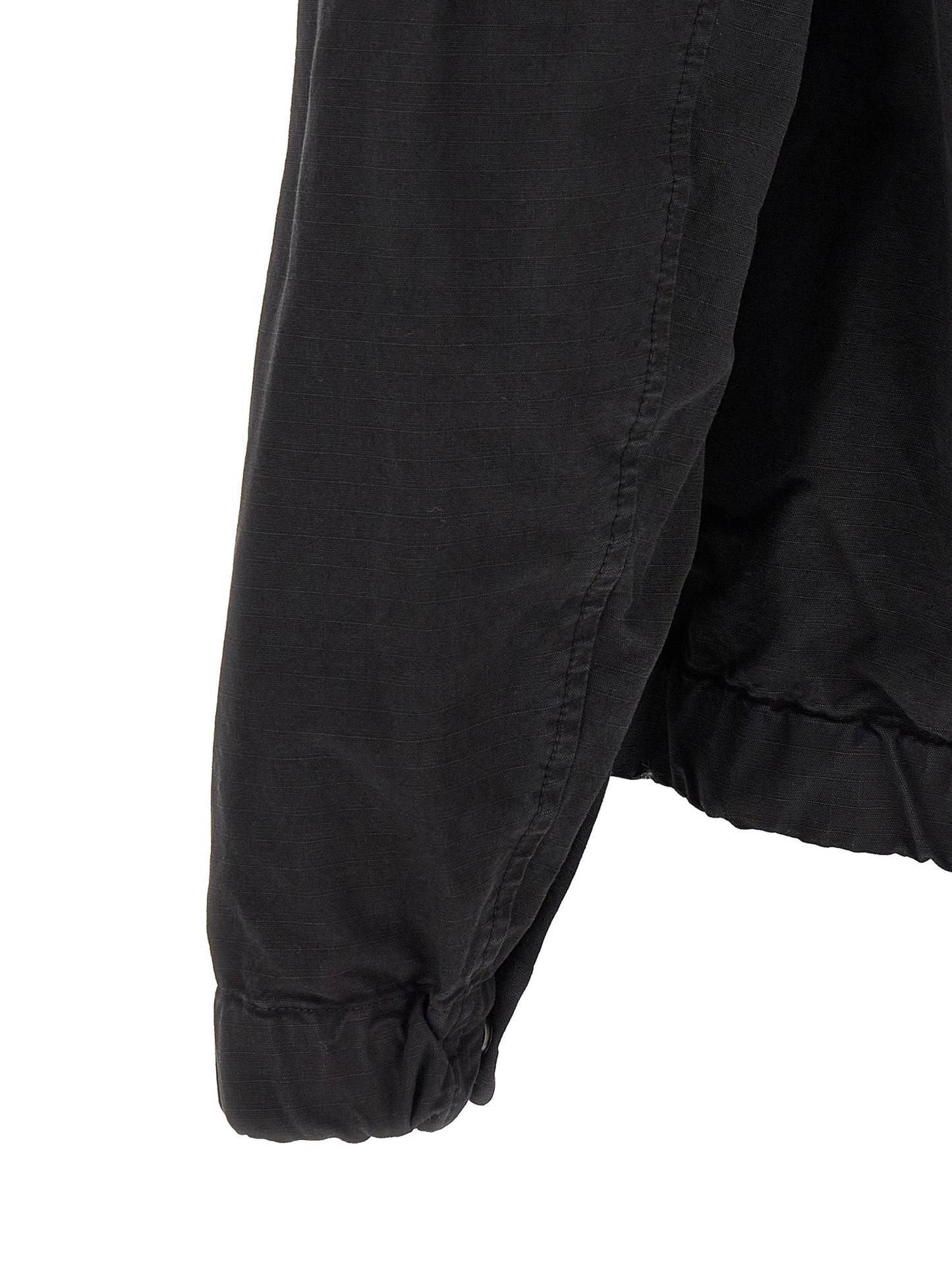 Black Cotton Shell Jacket