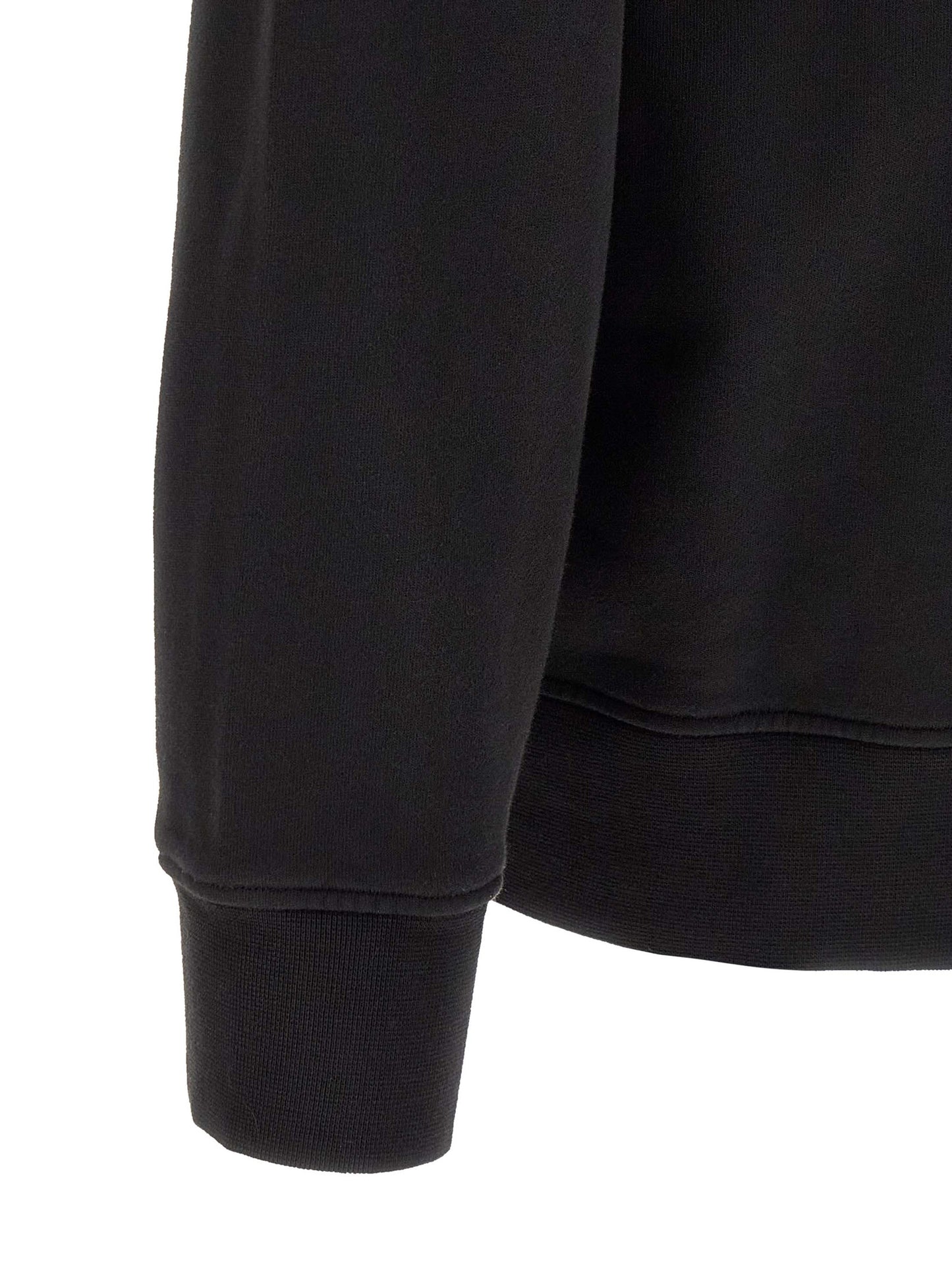Black Cotton Sweatshirt
