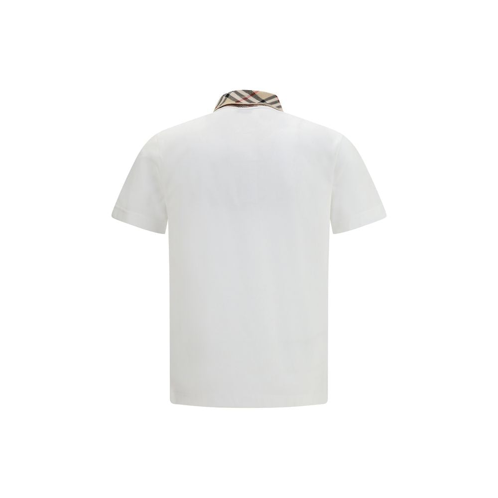 White Cotton Polo Shirt